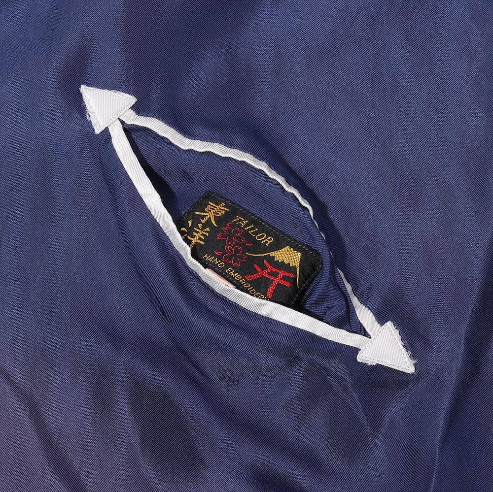 Tailor Toyo Snake & Skull Souvenir Jacket (Ageing Model) Navy x Green-Jacket-Clutch Cafe