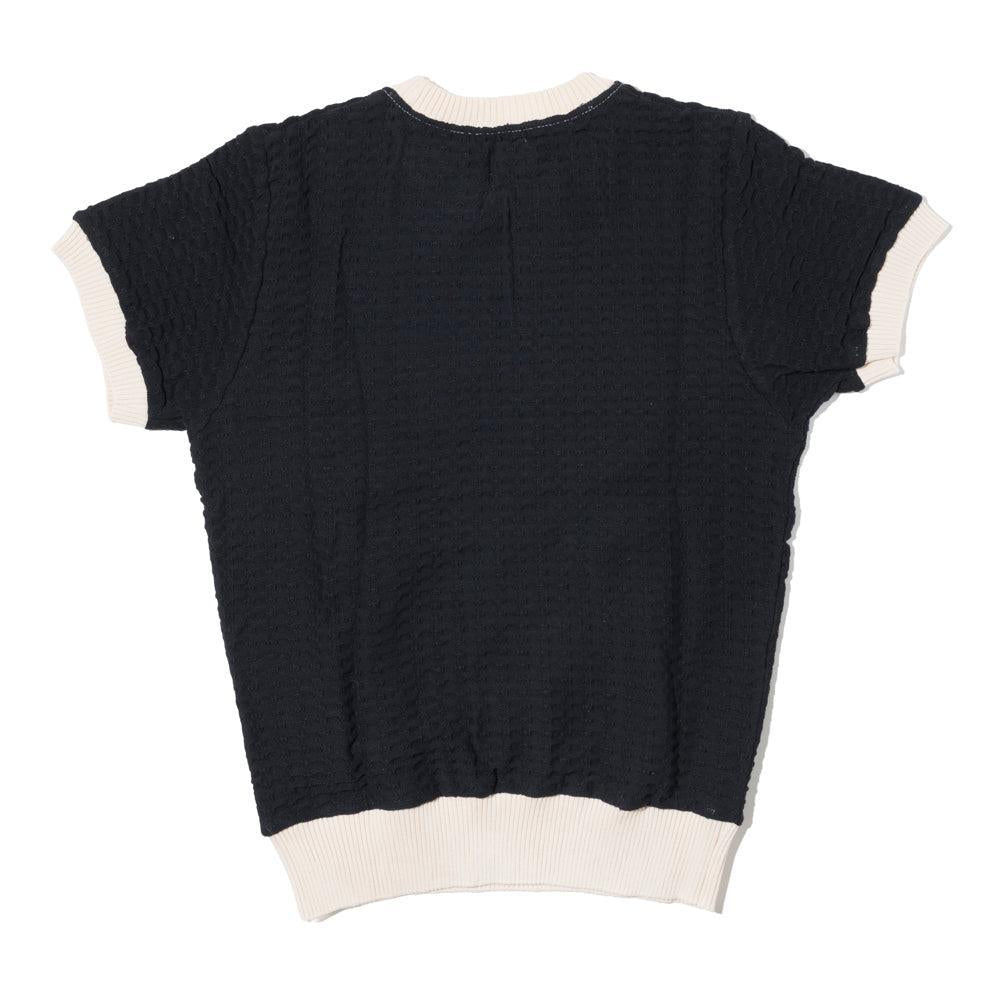 The Groovin High 1940's Summer Knit Black-Knitted Top-Clutch Cafe