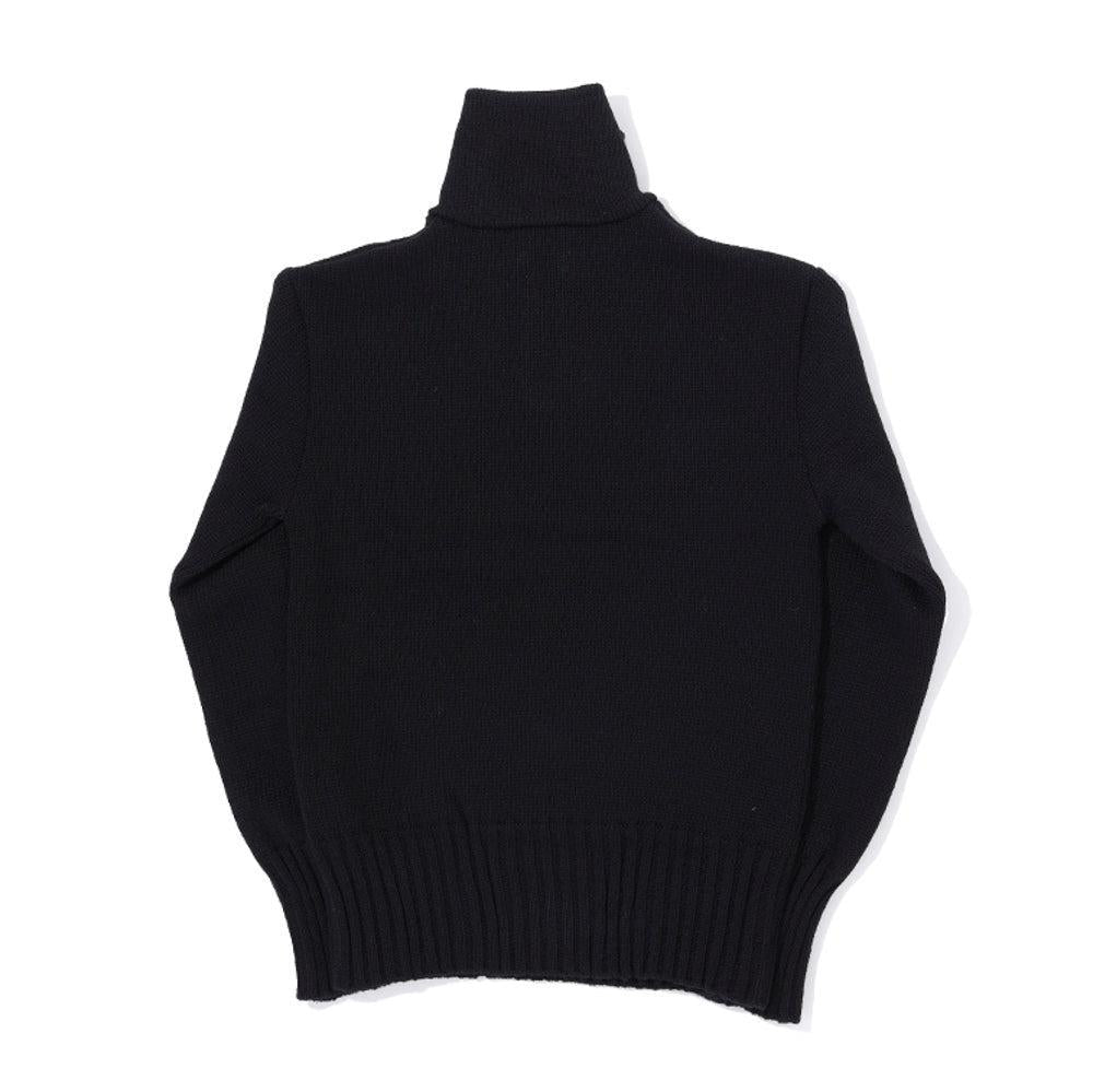 The Groovin High 1940's Zip-Up Knit Black-Knitwear-Clutch Cafe