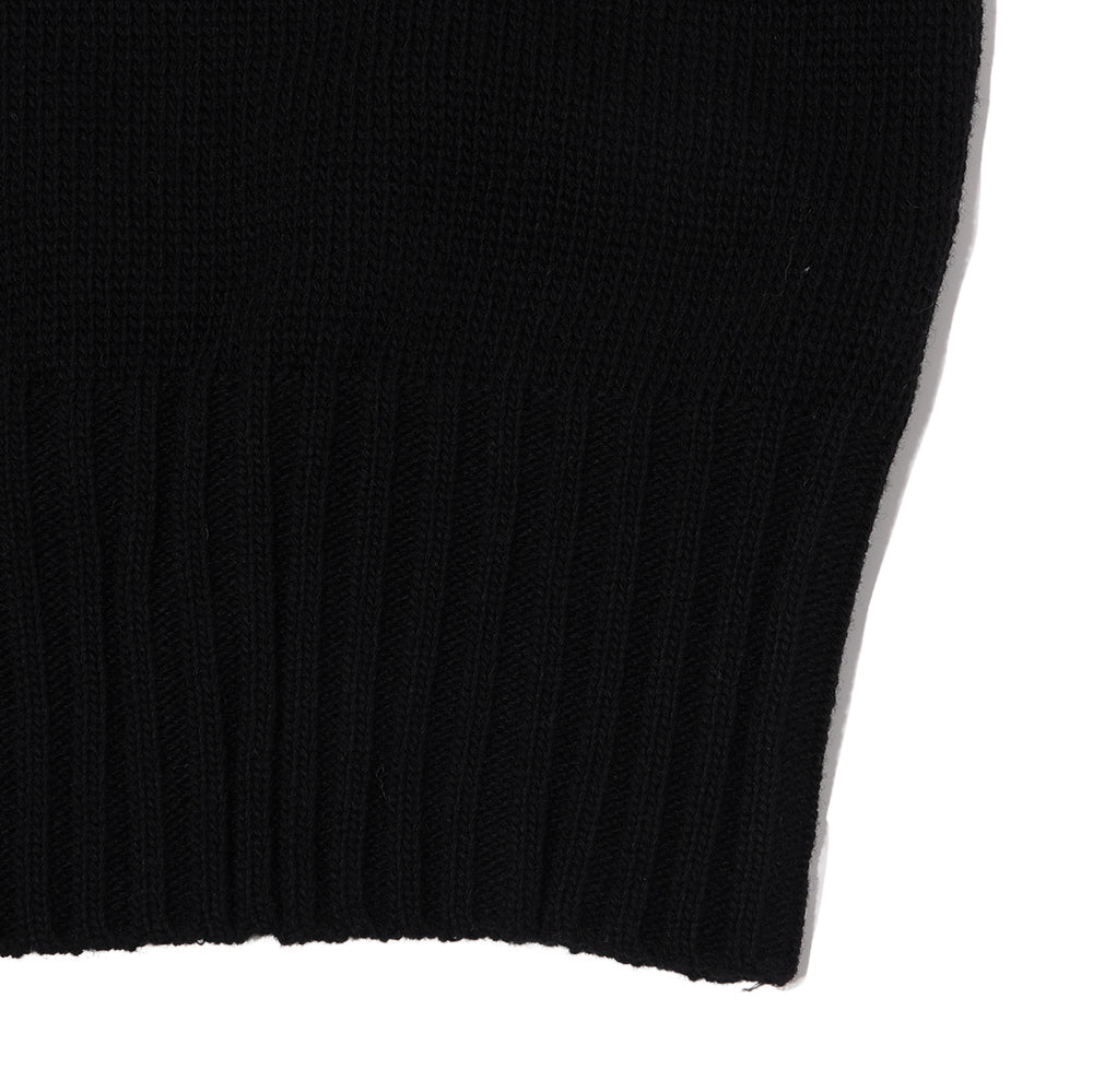 The Groovin High 1940's Zip-Up Knit Black-Knitwear-Clutch Cafe