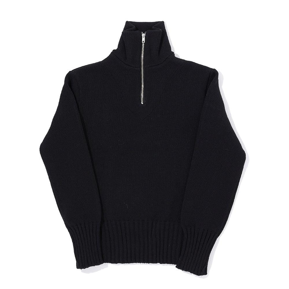 The Groovin High 1940's Zip-Up Knit Black-Knitwear-Clutch Cafe