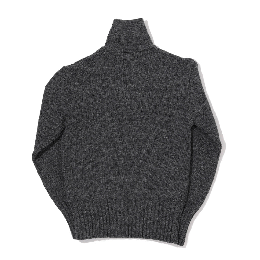 The Groovin High 1940's Zip-Up Knit Grey-Knitwear-Clutch Cafe