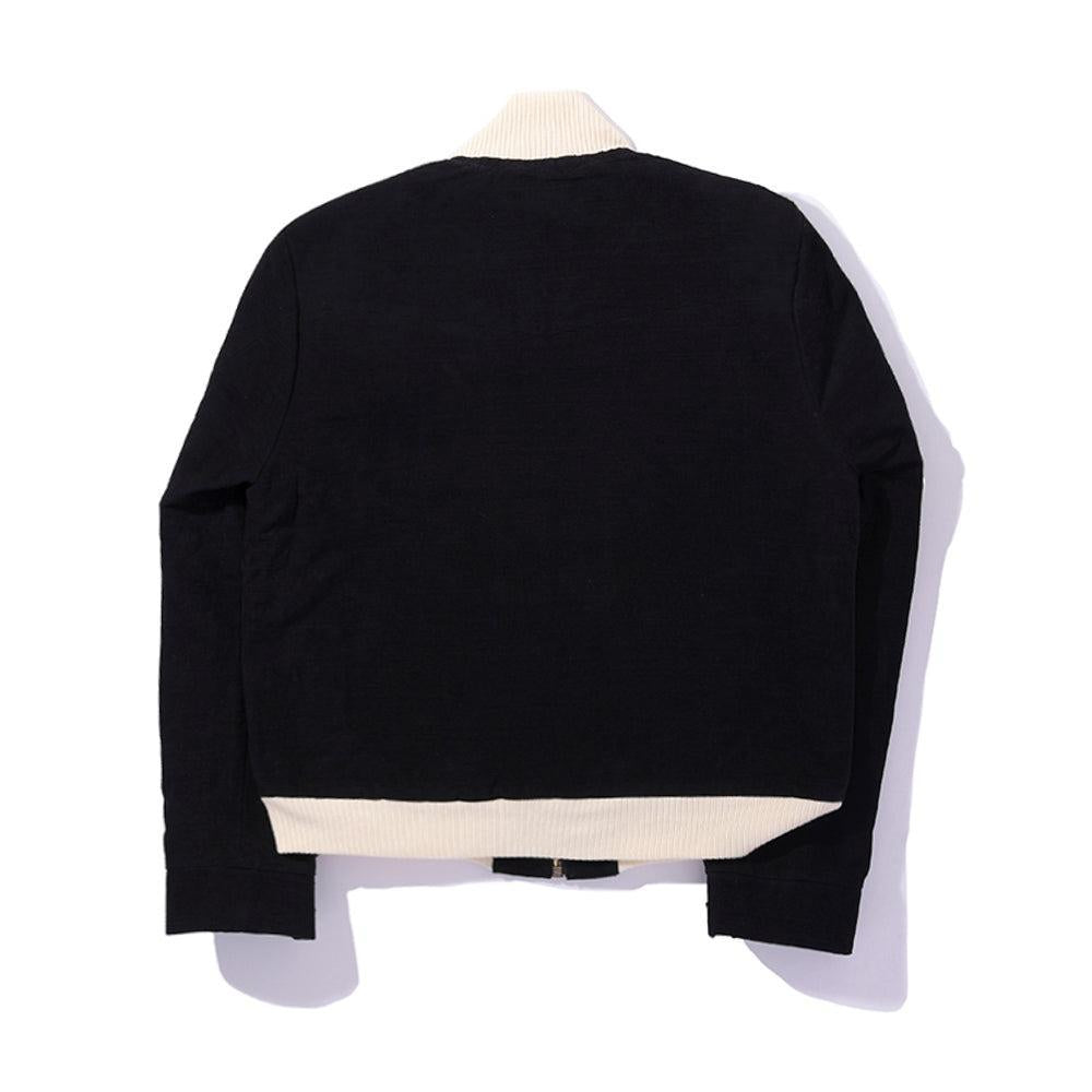 The Groovin High 1950's Corduroy Blouson Black-Jacket-Clutch Cafe