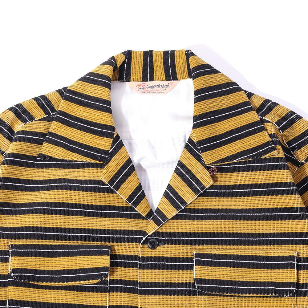 The Groovin High 1950's Corduroy Shirt Yellow-Clutch Cafe