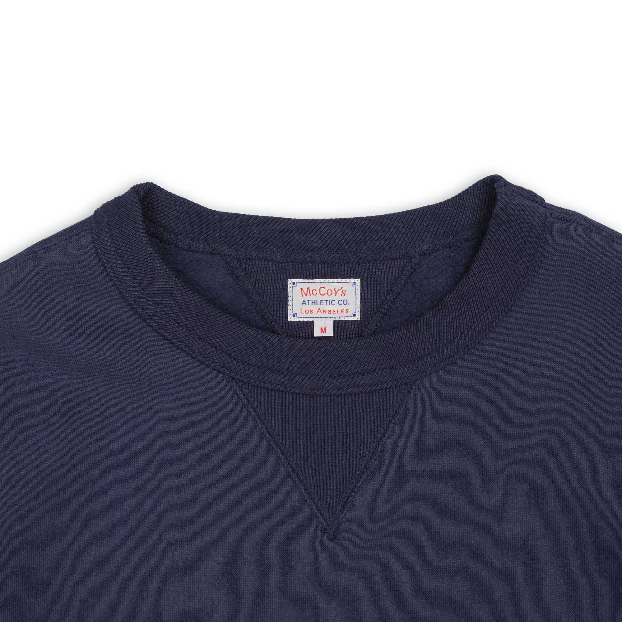 The Real McCoy's 10.oz Loopwheel Sweatshirt Navy-Sweatshirt-Clutch Cafe