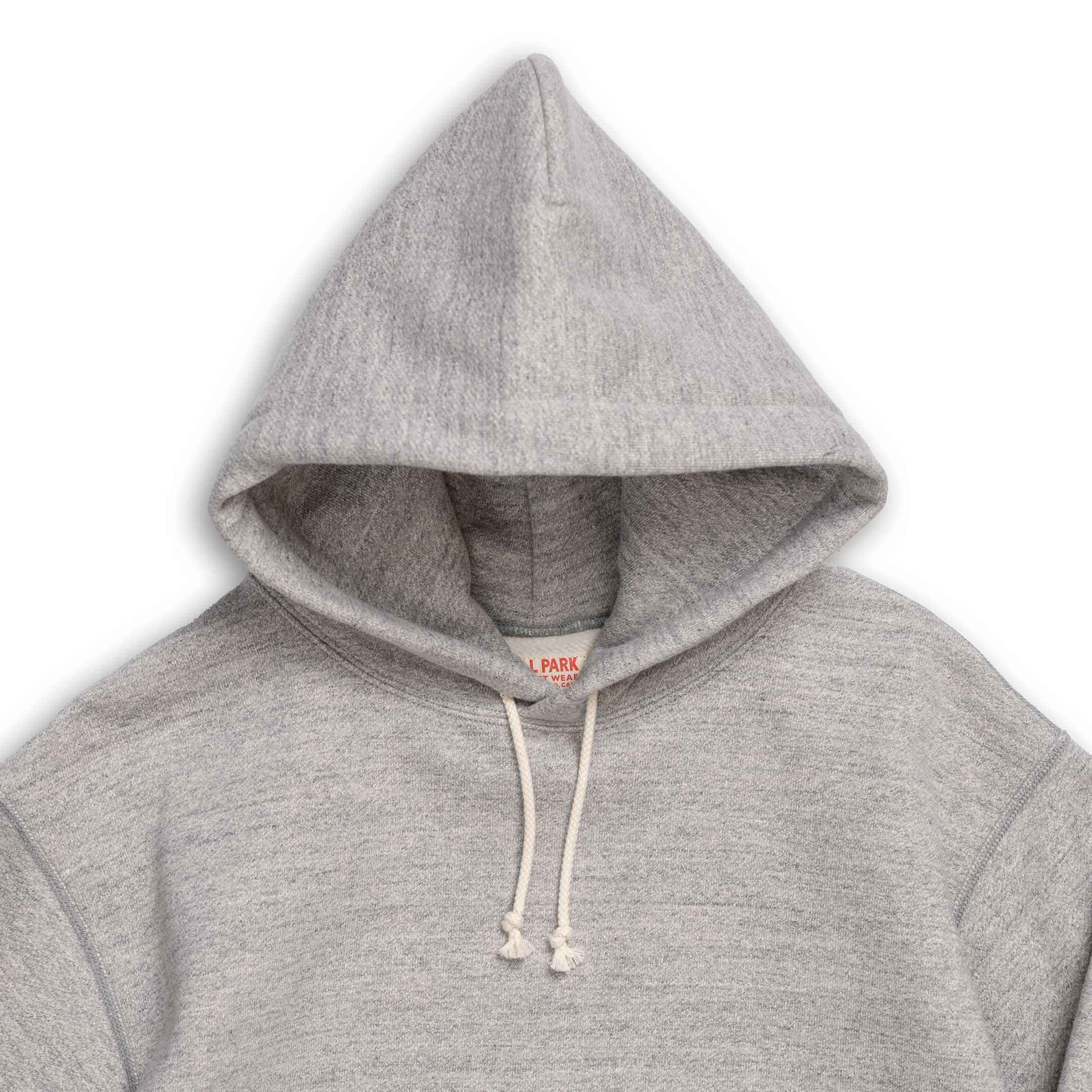 The Real McCoy's 12 oz. Ball Park Hooded Sweatshirt Grey-Hooded Sweatshirt-Clutch Cafe