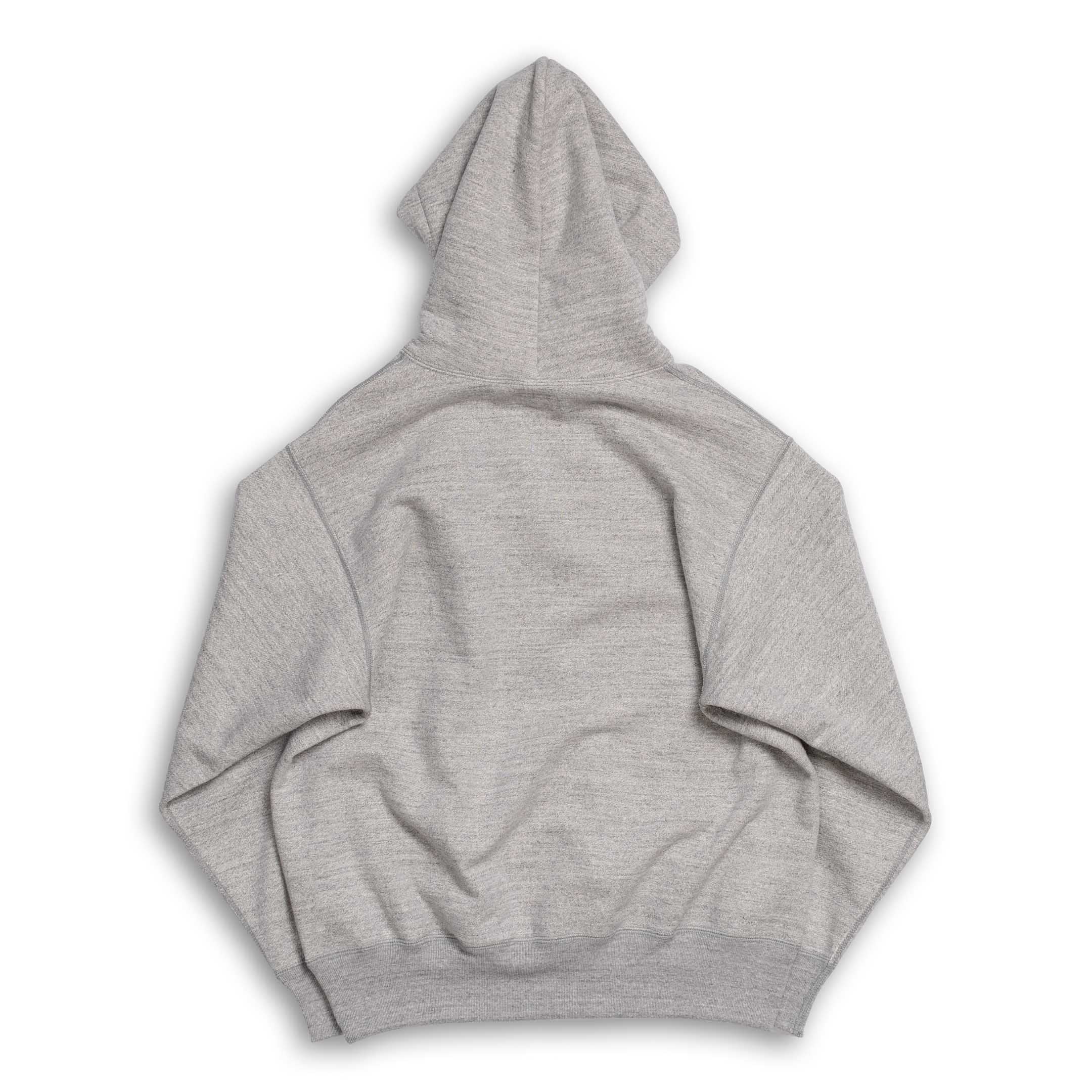 The Real McCoy's 12 oz. Ball Park Hooded Sweatshirt Grey-Hooded Sweatshirt-Clutch Cafe