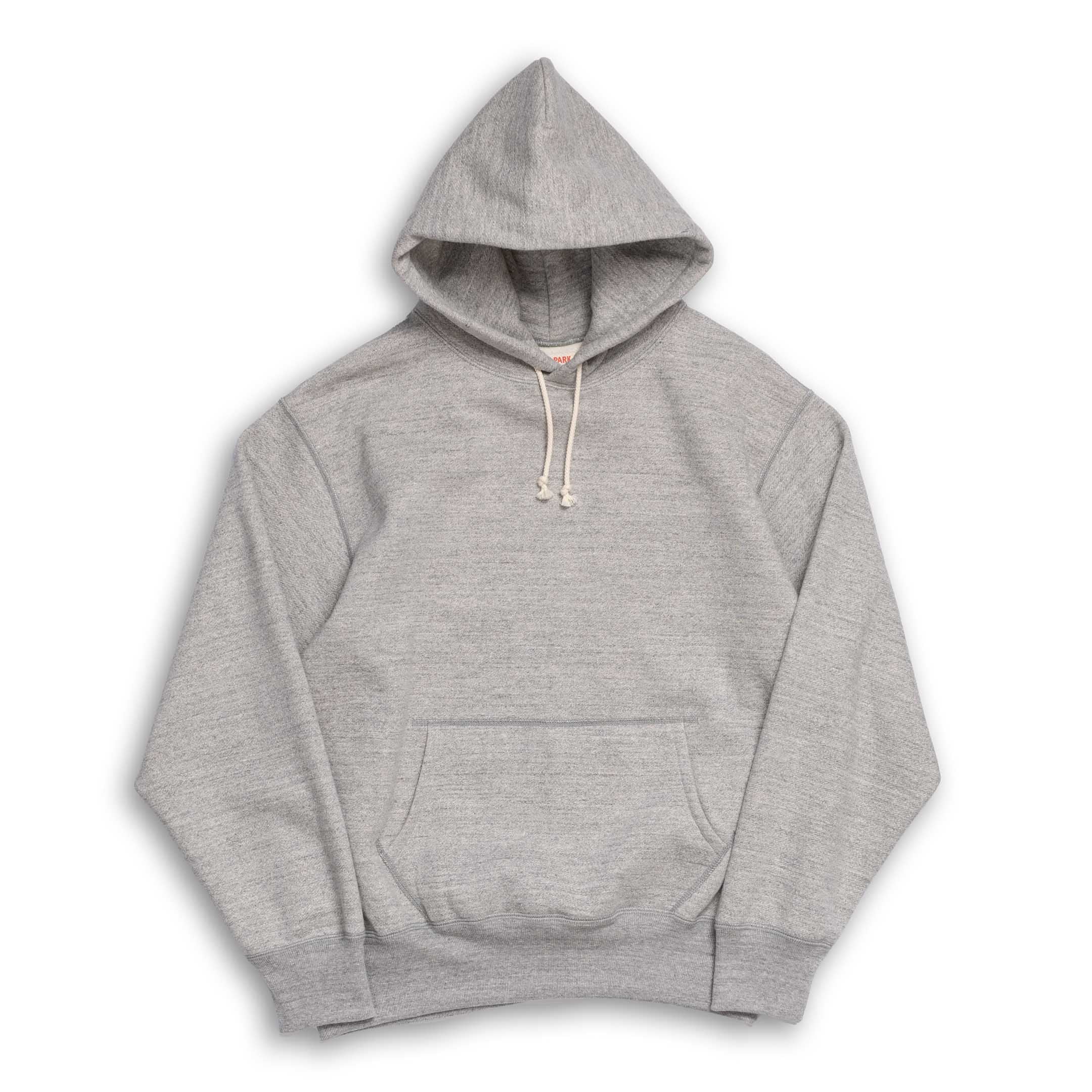 The Real McCoy's 12 oz. Ball Park Hooded Sweatshirt Grey-Hooded Sweatshirt-Clutch Cafe