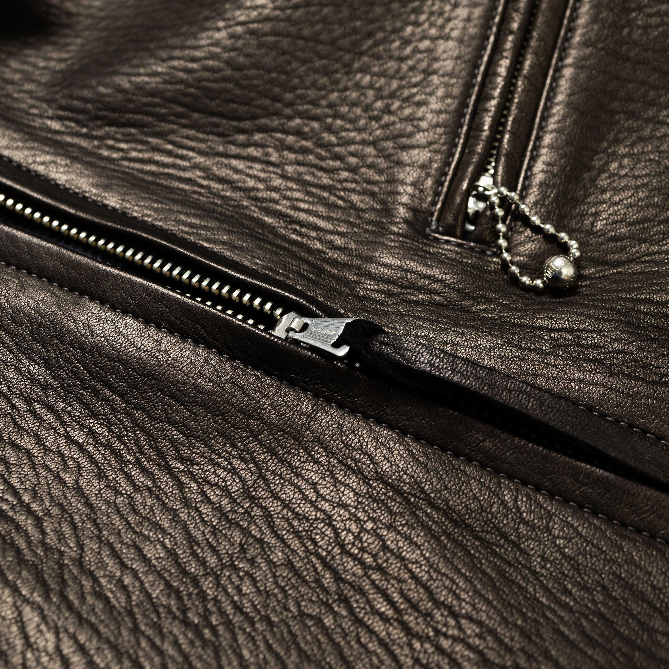 The Real McCoy's 30s Sports Jacket / Freeman Deerskin Black-Leather Jacket-Clutch Cafe