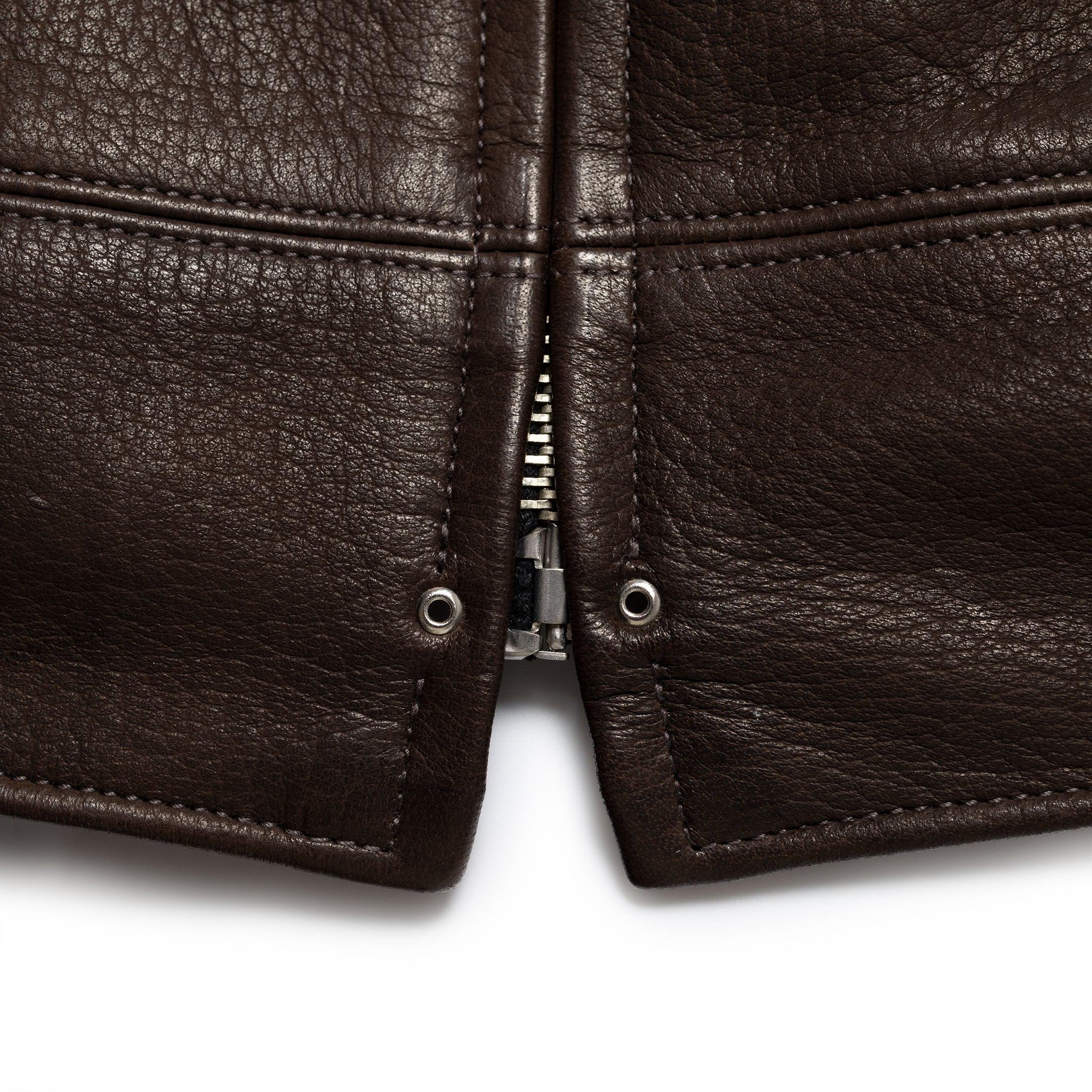 The Real McCoy's 30s Sports Jacket / Freeman Deerskin Brown-Leather Jacket-Clutch Cafe