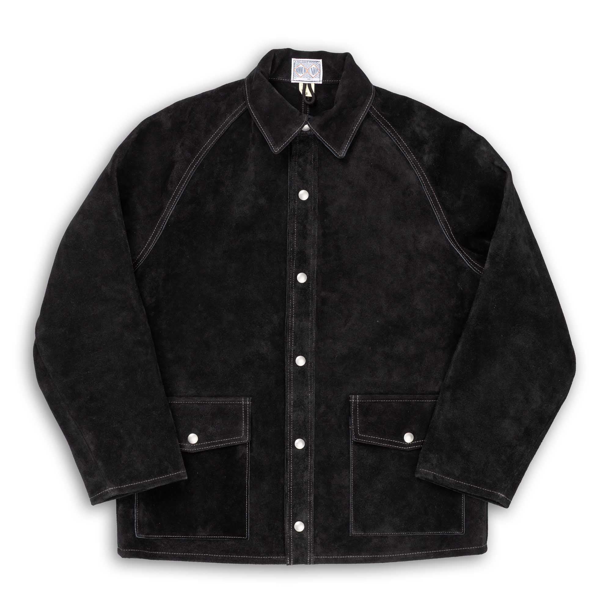 The Real McCoy's 8HU Leather Welder Jacket Black-Leather Jacket-Clutch Cafe