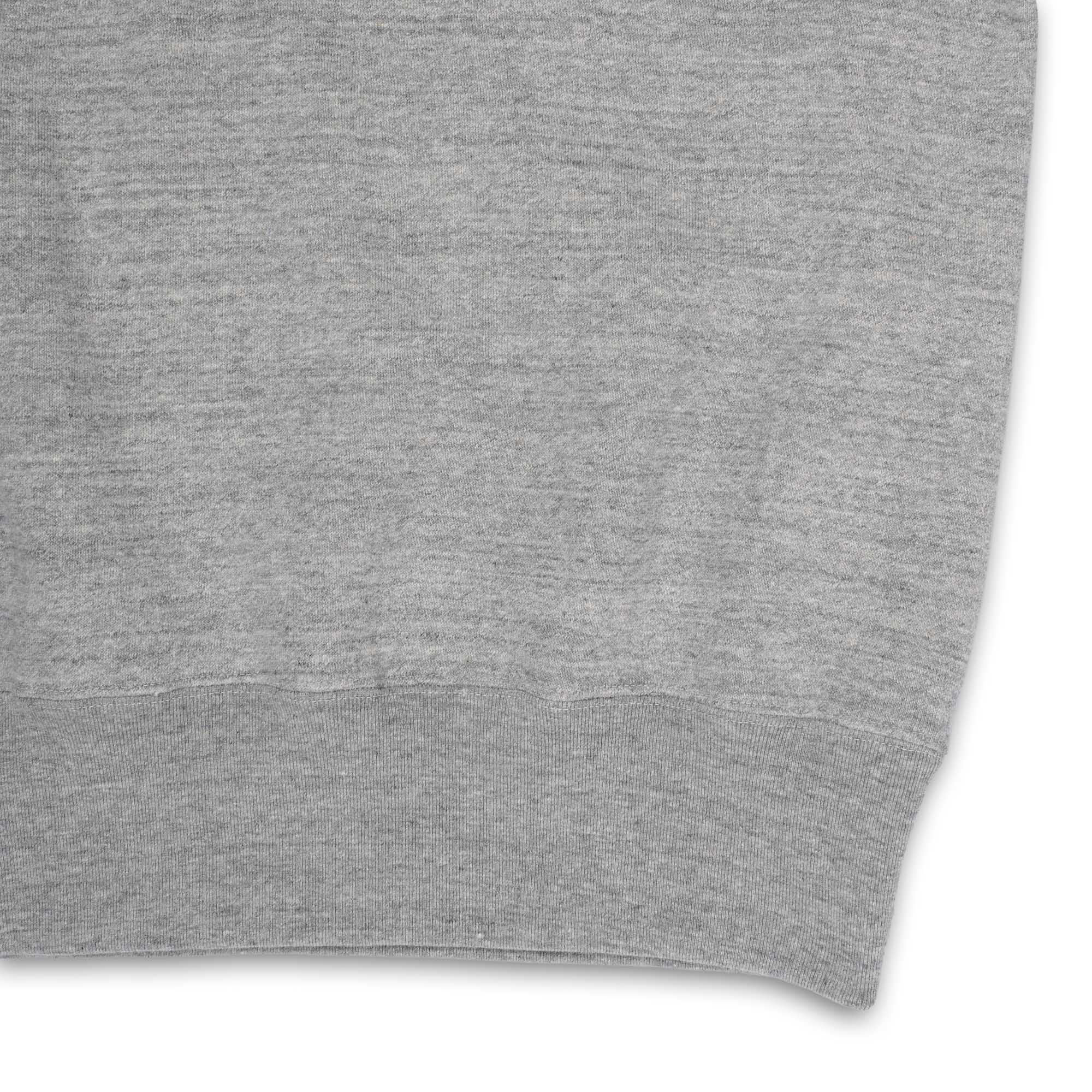 The Real McCoy's 9.oz Loopwheel S/S Sweatshirt Grey-Sweatshirt-Clutch Cafe