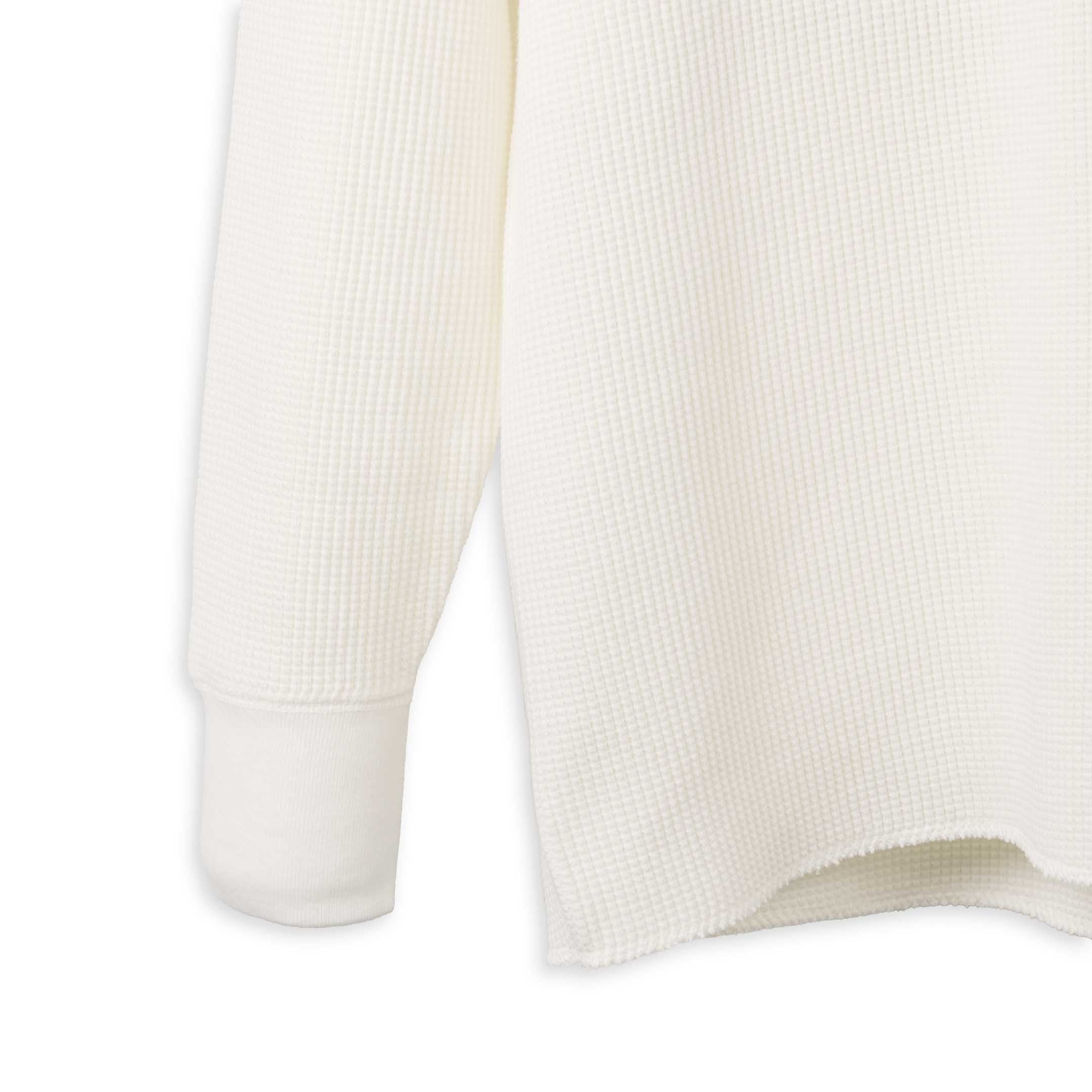The Real McCoy's Ballpark Waffle Thermal Shirt White-Top-Clutch Cafe