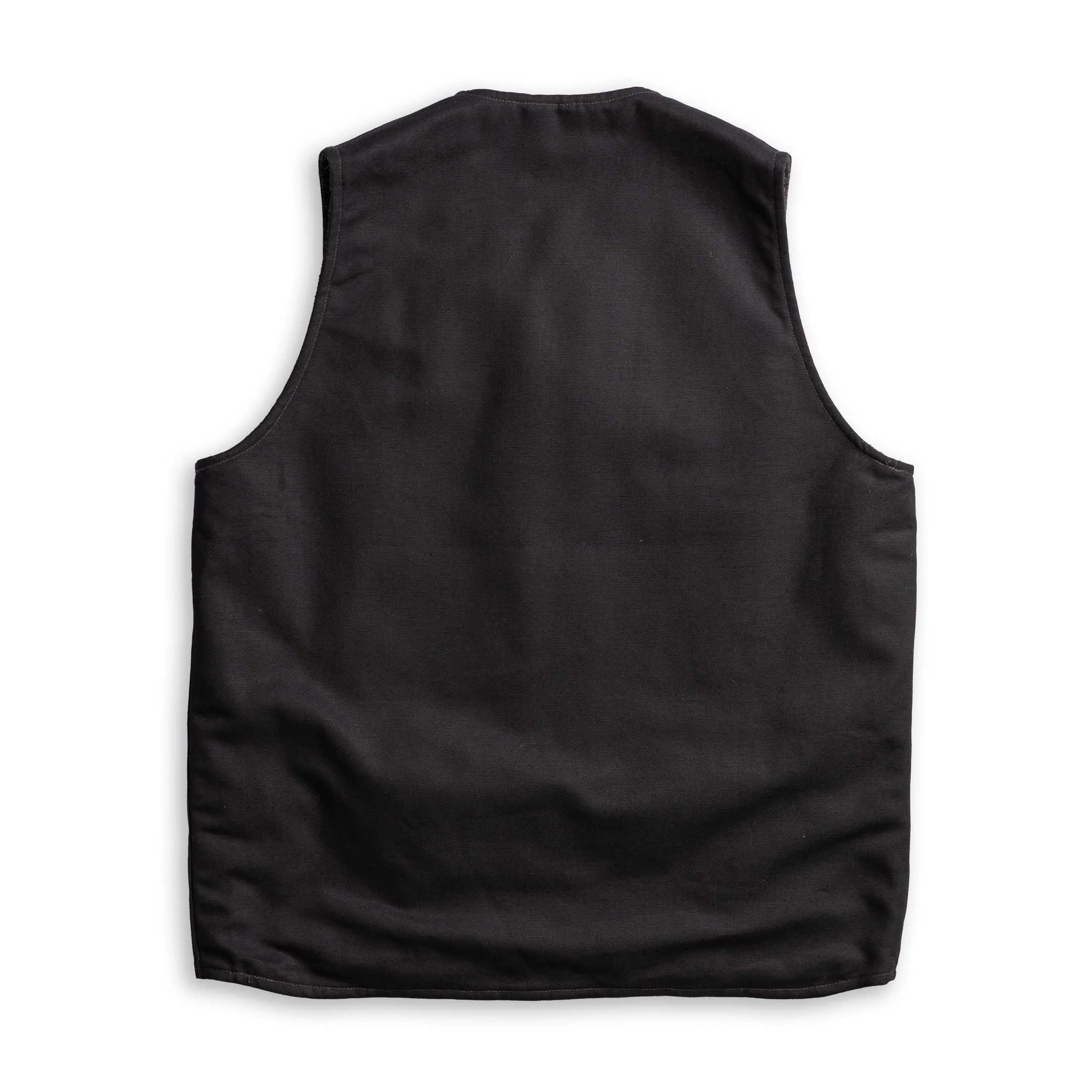 The Real McCoy's Buco Cotton Canvas Riding Vest Black-Vest-Clutch Cafe
