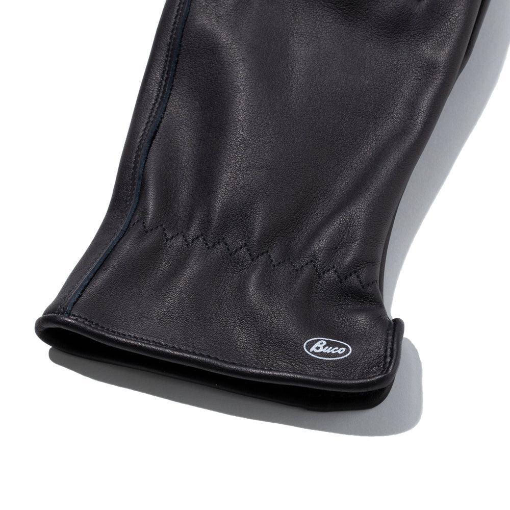 The Real McCoy's Buco Horsehide Leather Gloves Black-Gloves-Clutch Cafe