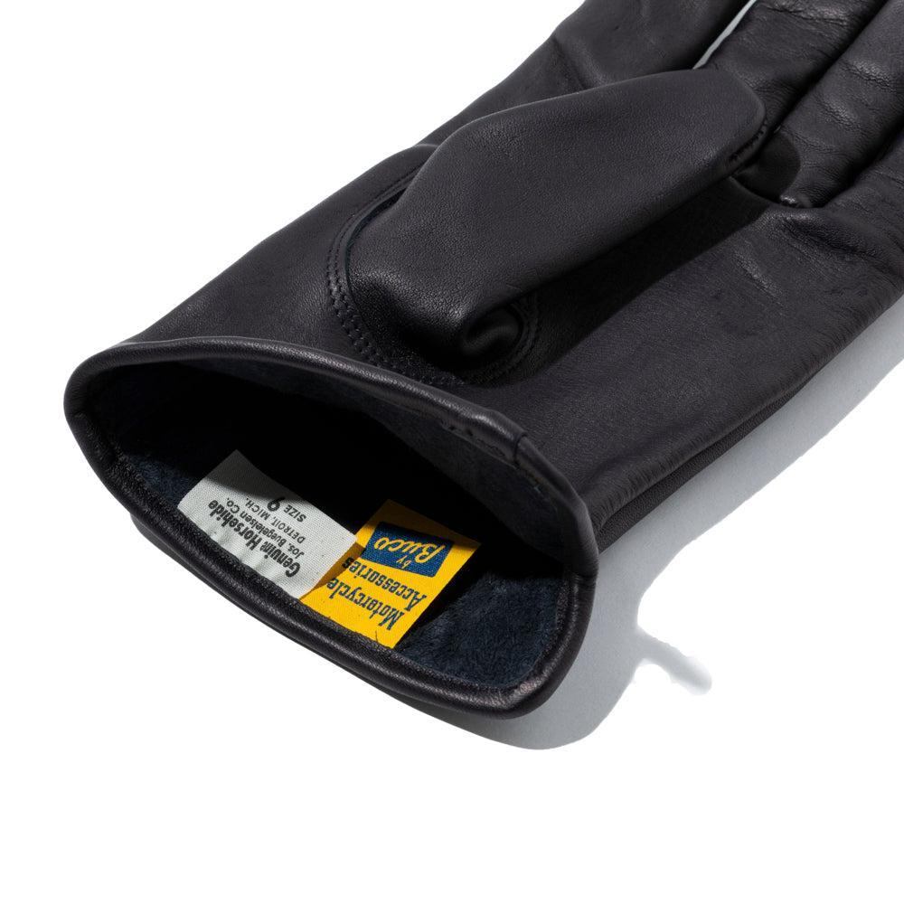 The Real McCoy's Buco Horsehide Leather Gloves Black-Gloves-Clutch Cafe