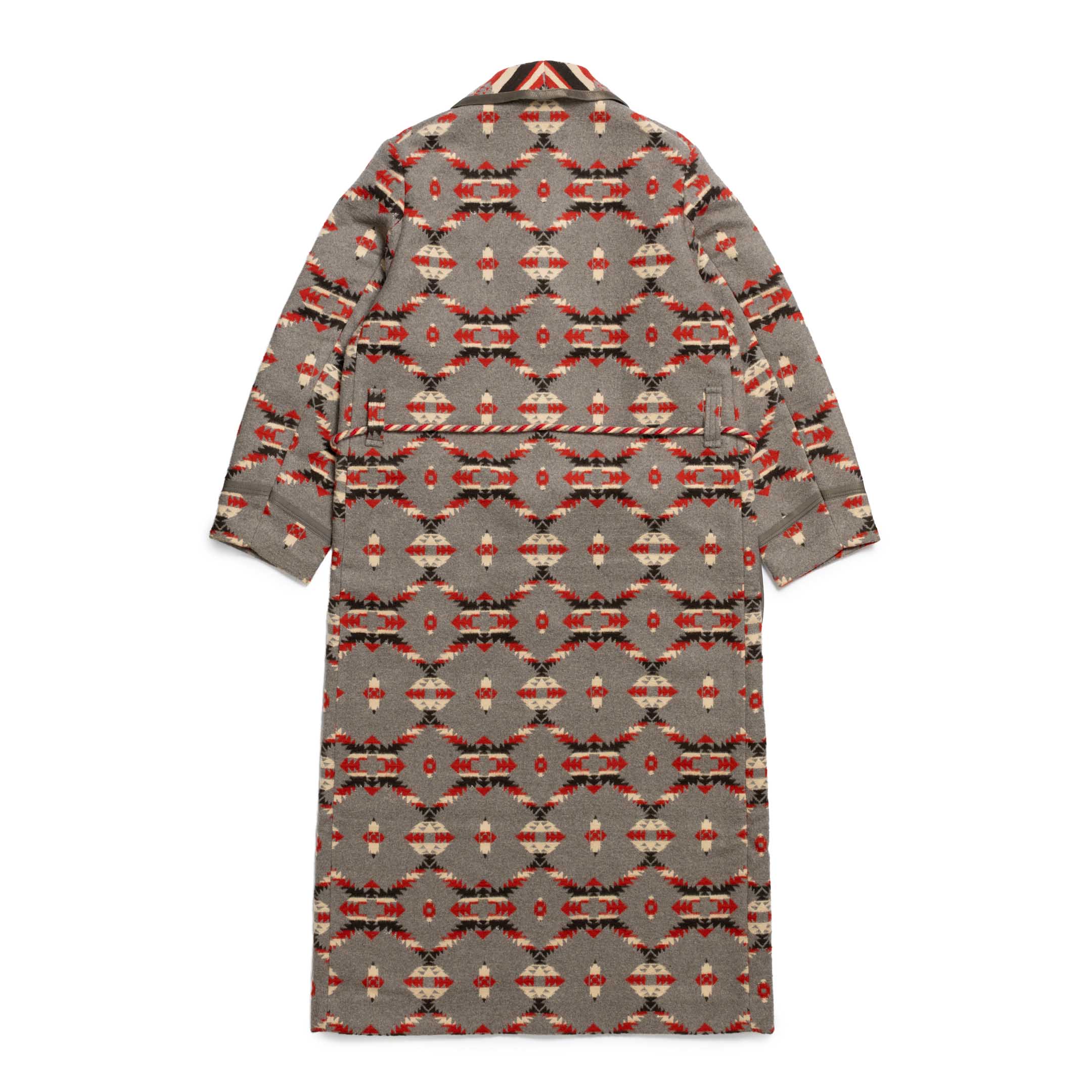 The Real McCoy's Cotton Jacquard Robe Grey-Robe-Clutch Cafe