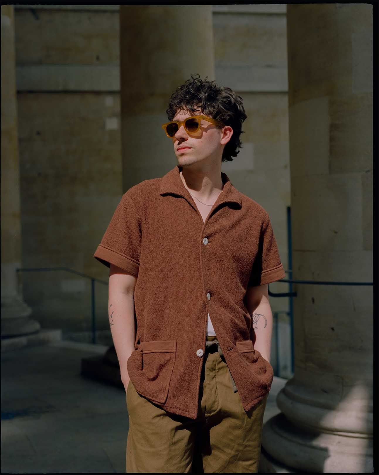 The Real McCoy's Cotton Pile Beach Shirt Brown-Shirt-Clutch Cafe