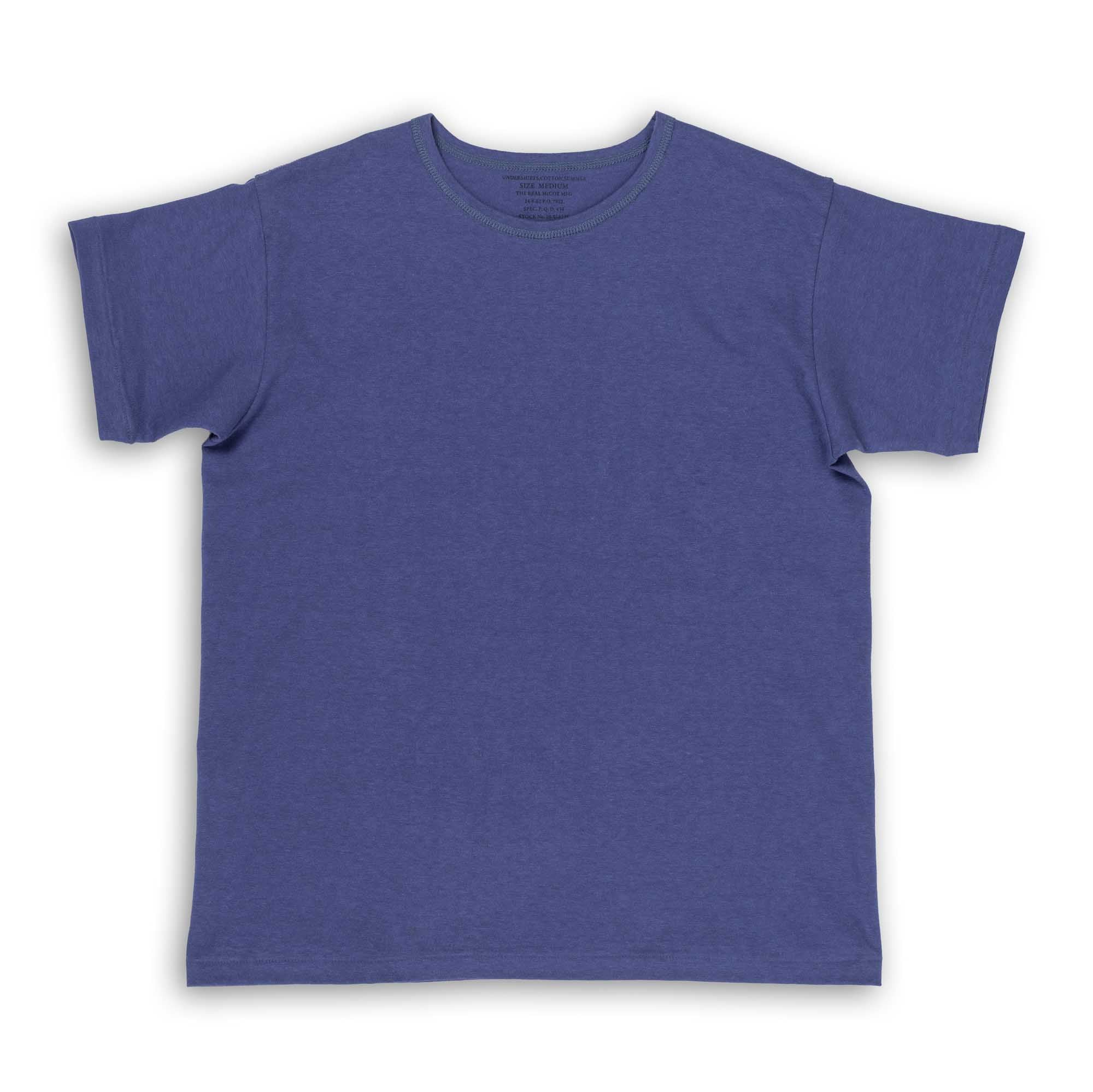 The Real McCoy's Cotton Summer Undershirt MQ Navy-T-Shirt-Clutch Cafe