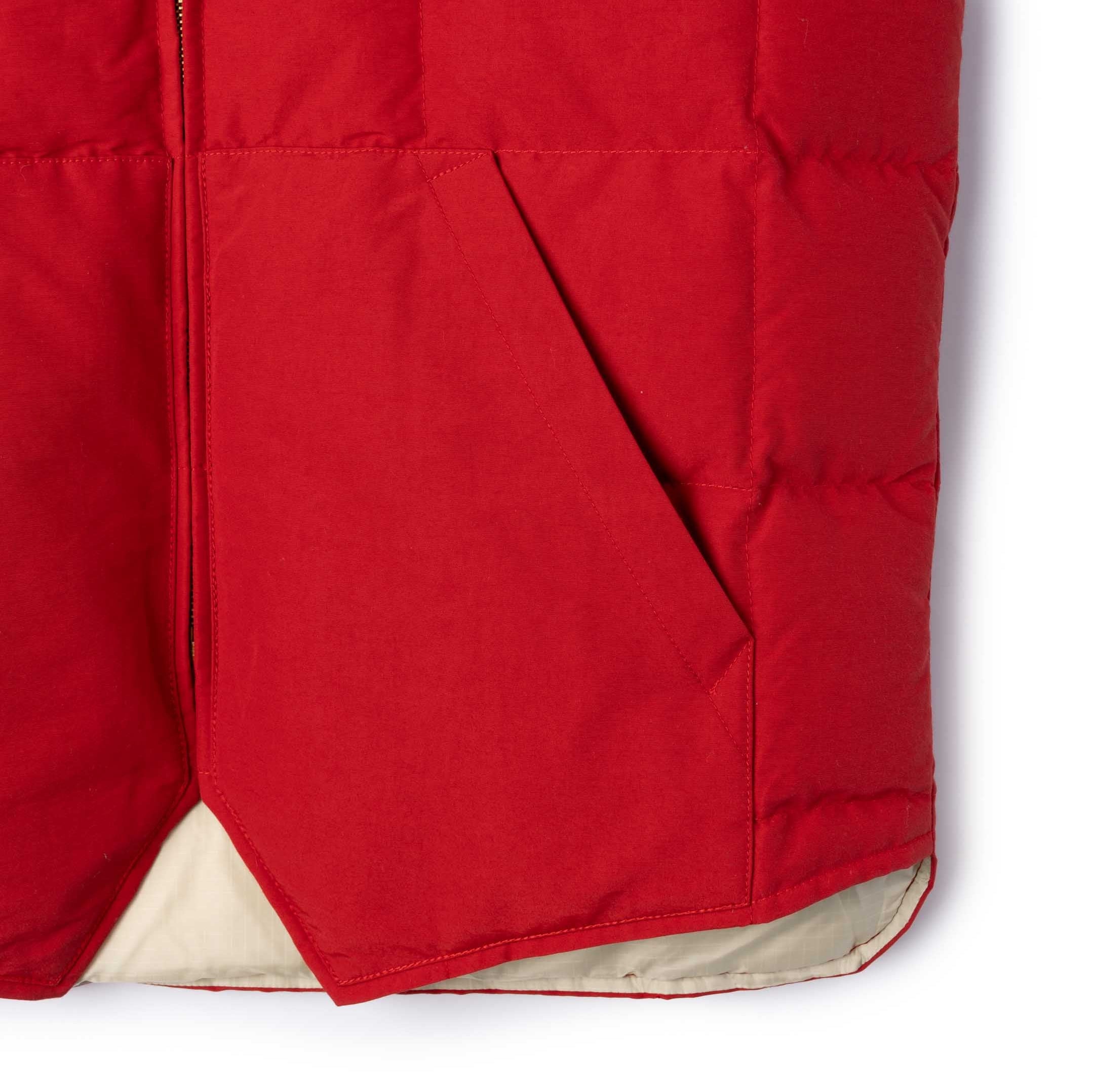 The Real McCoy's Cotton/Nylon Down Vest Red-Down Vest-Clutch Cafe