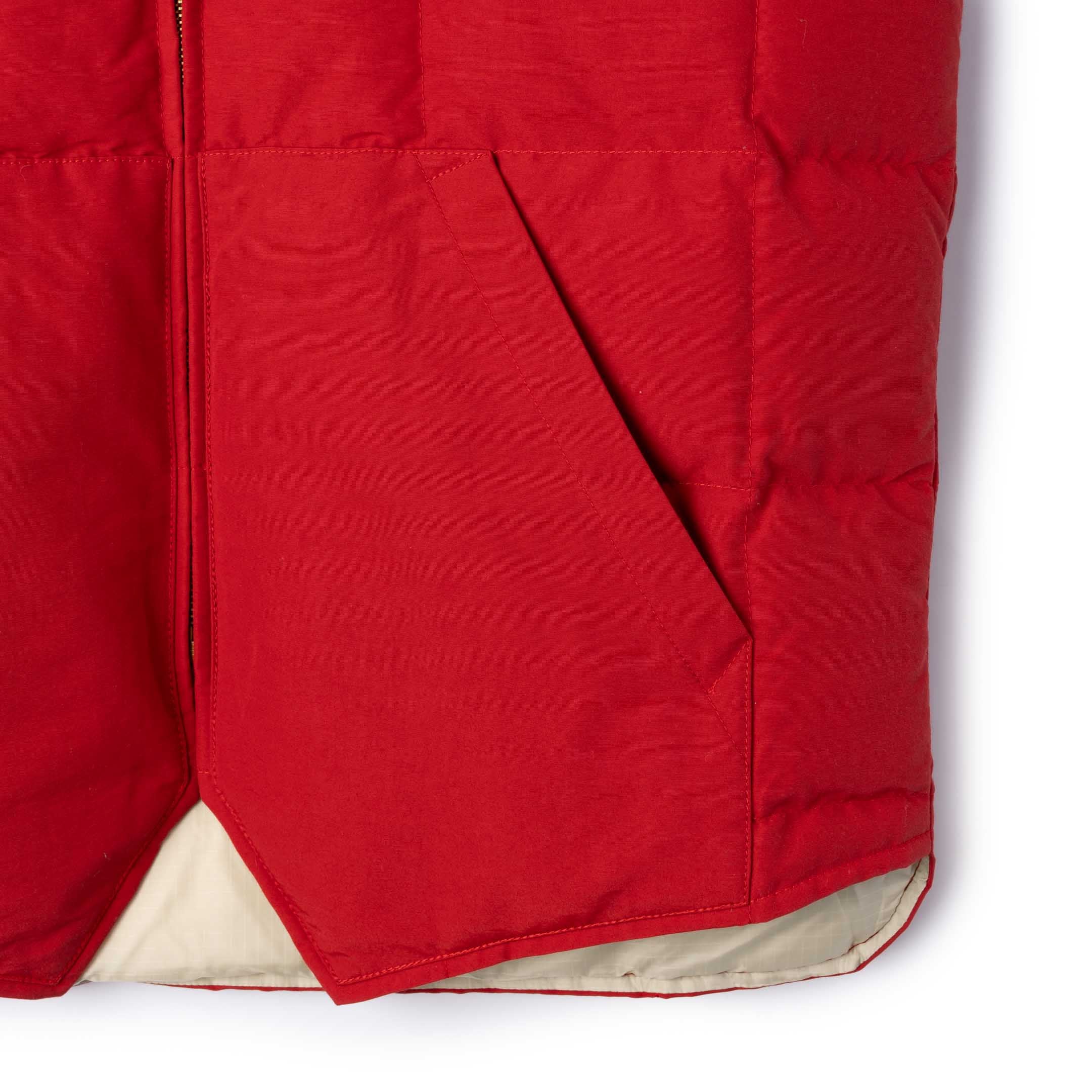 The Real McCoy's Cotton/Nylon Down Vest Red-Down Vest-Clutch Cafe
