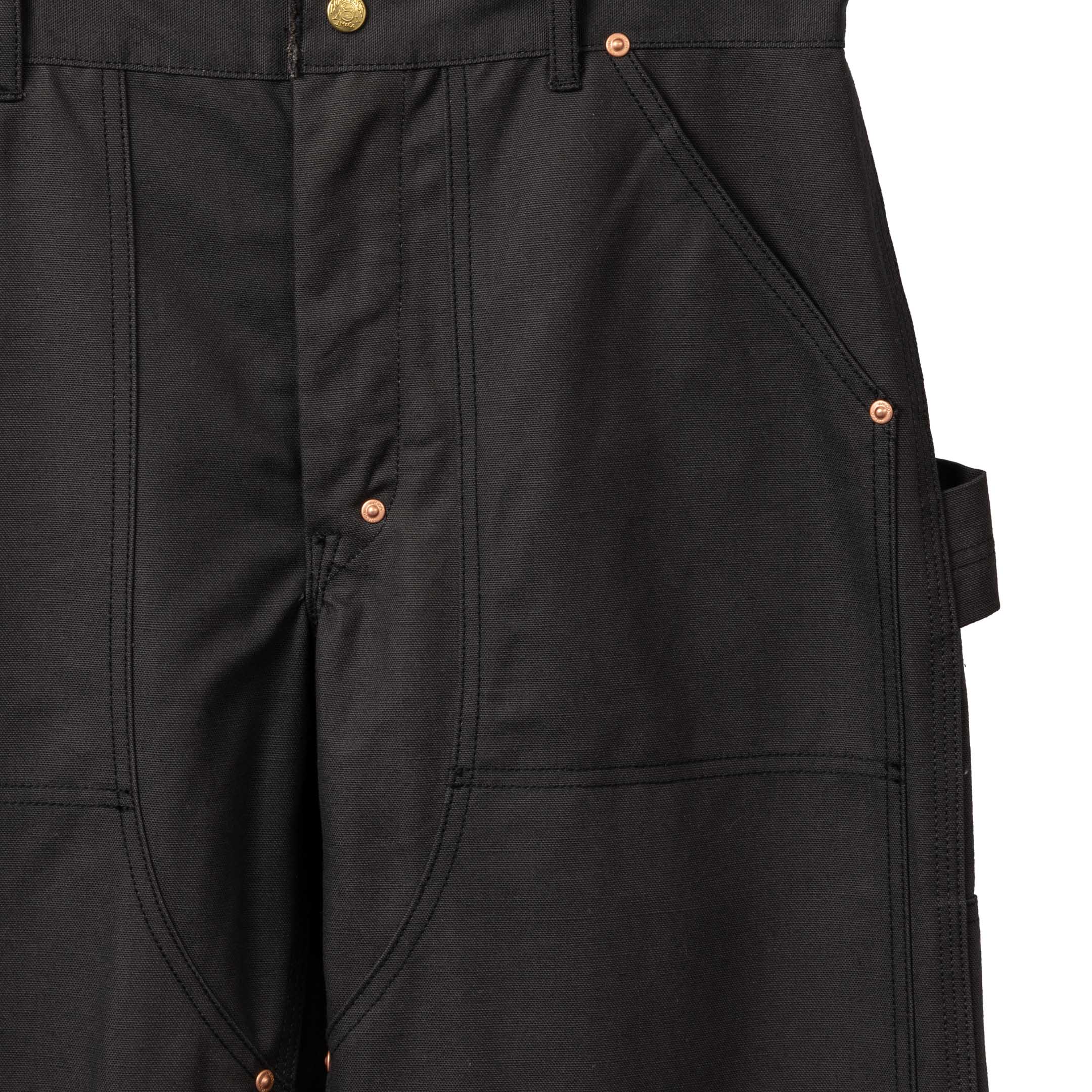 The Real McCoy's Double-Knee Work Trousers Charcoal-Trousers-Clutch Cafe