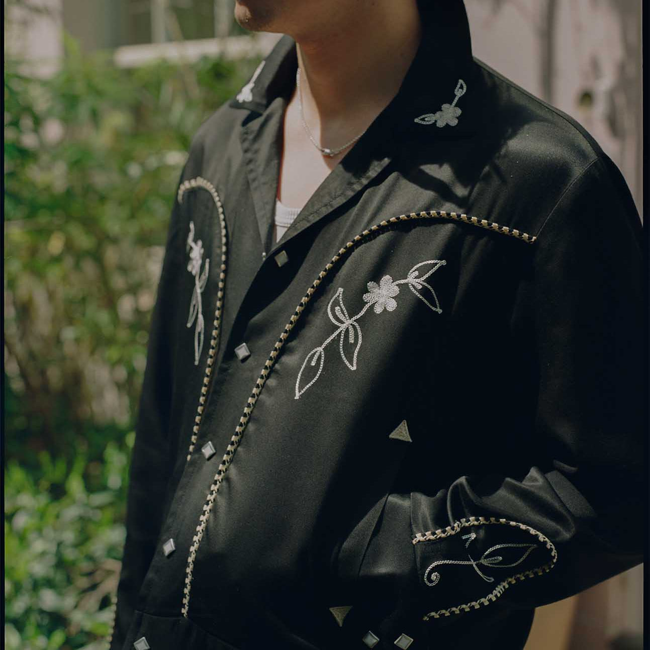 The Real McCoy's Embroidered Rayon Western Jacket Black-Jacket-Clutch Cafe