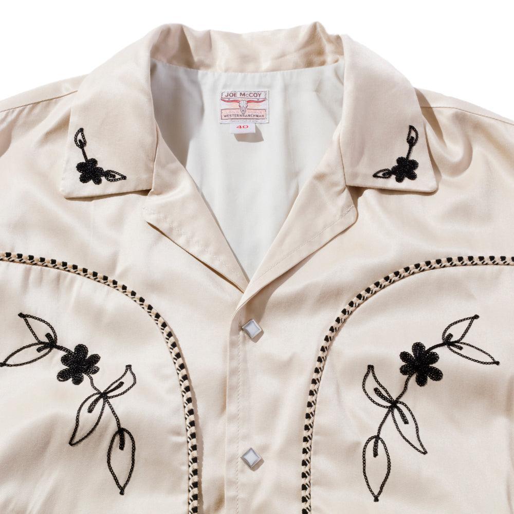 The Real McCoy's Embroidered Rayon Western Jacket Ecru-Jacket-Clutch Cafe