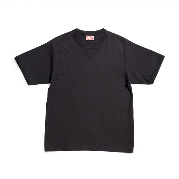 The Real McCoy's Gusset Tee Black-T-Shirt-Clutch Cafe