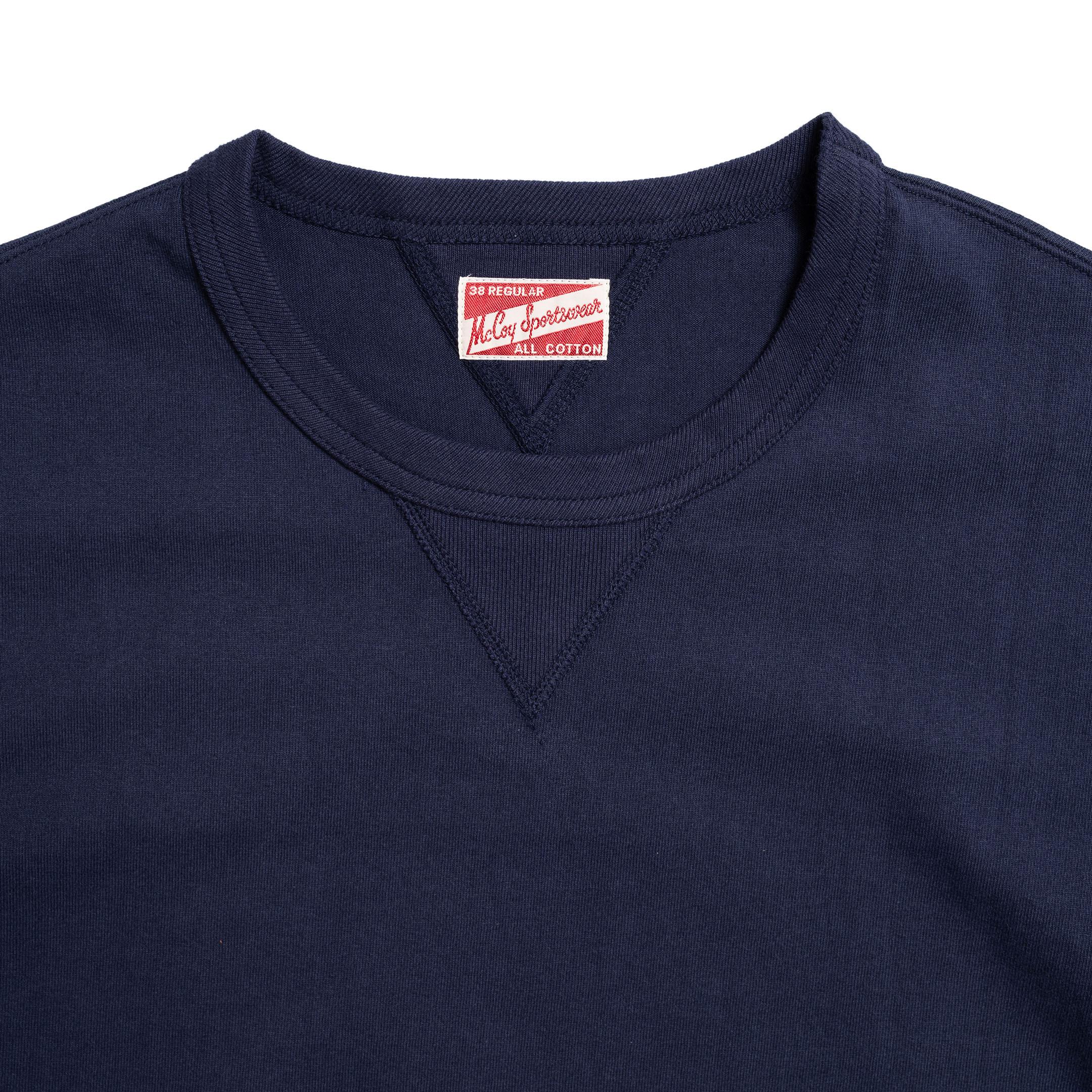 The Real McCoy's Gusset Tee Navy-T-Shirt-Clutch Cafe