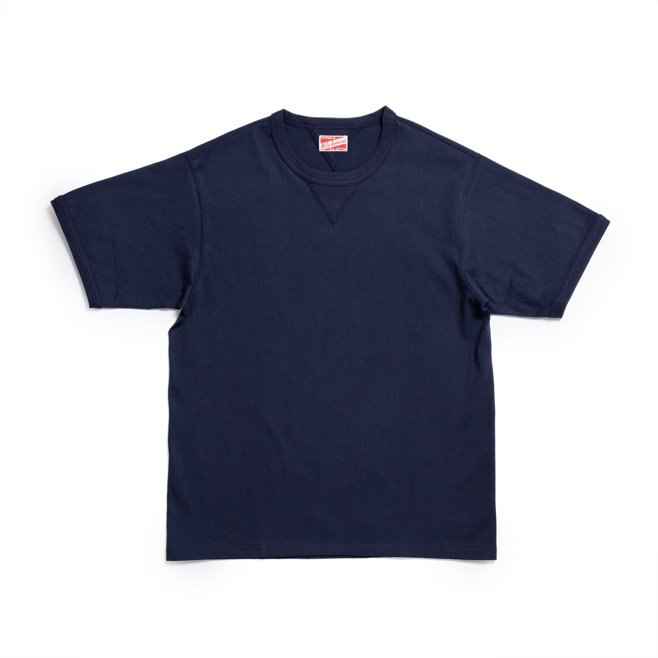 The Real McCoy's Gusset Tee Navy-T-Shirt-Clutch Cafe