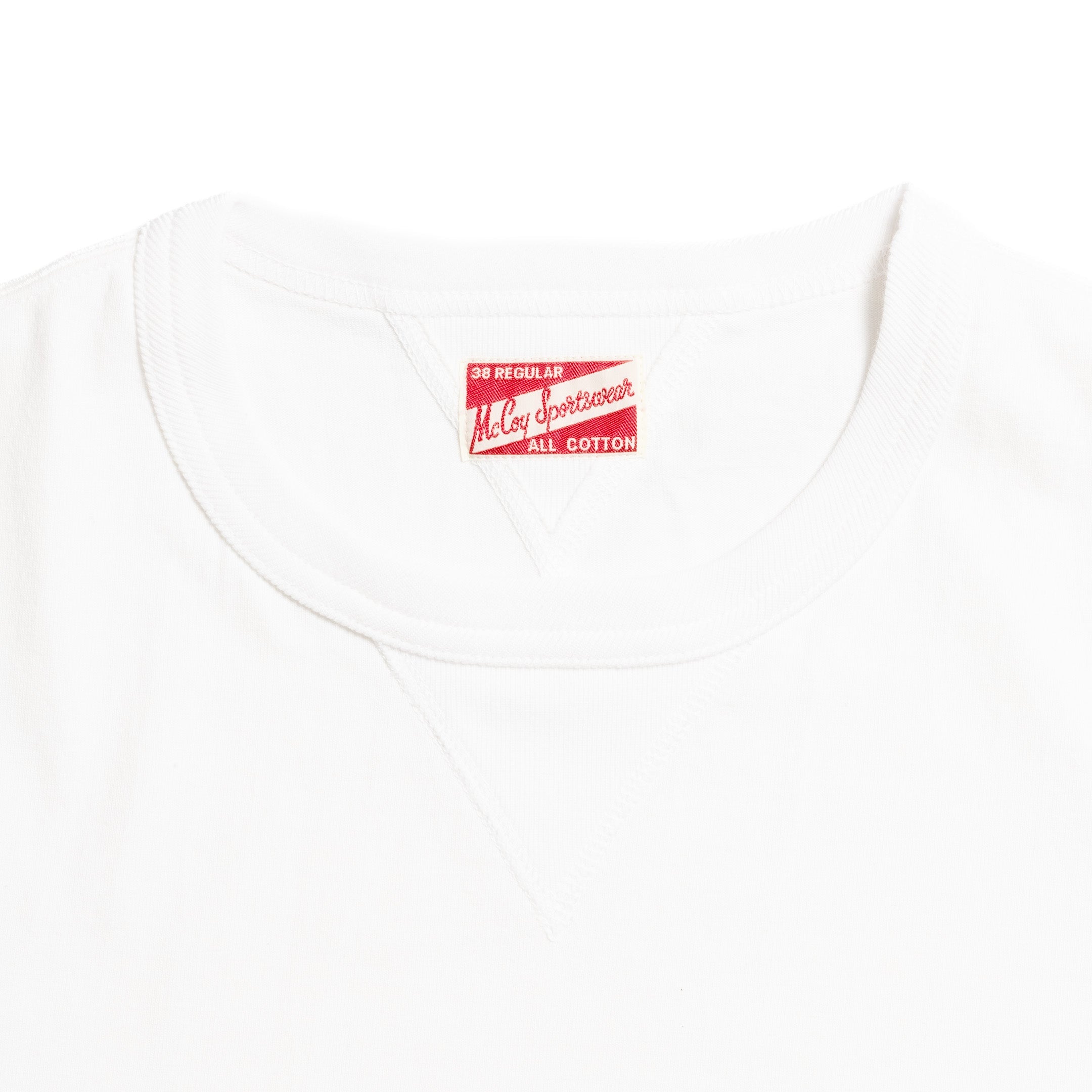 The Real McCoy's Gusset Tee White-T-Shirt-Clutch Cafe