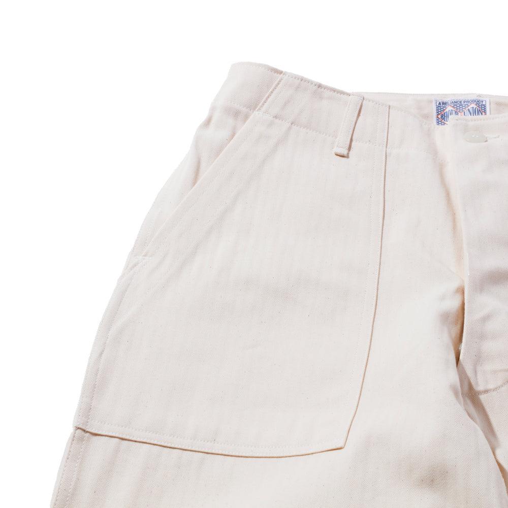 The Real McCoy's HBT Utility Trousers White-Trousers-Clutch Cafe