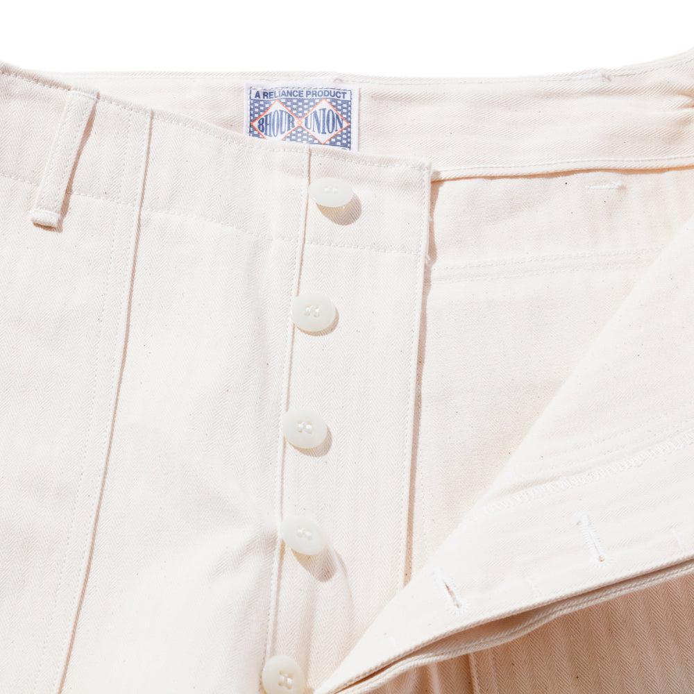 The Real McCoy's HBT Utility Trousers White-Trousers-Clutch Cafe