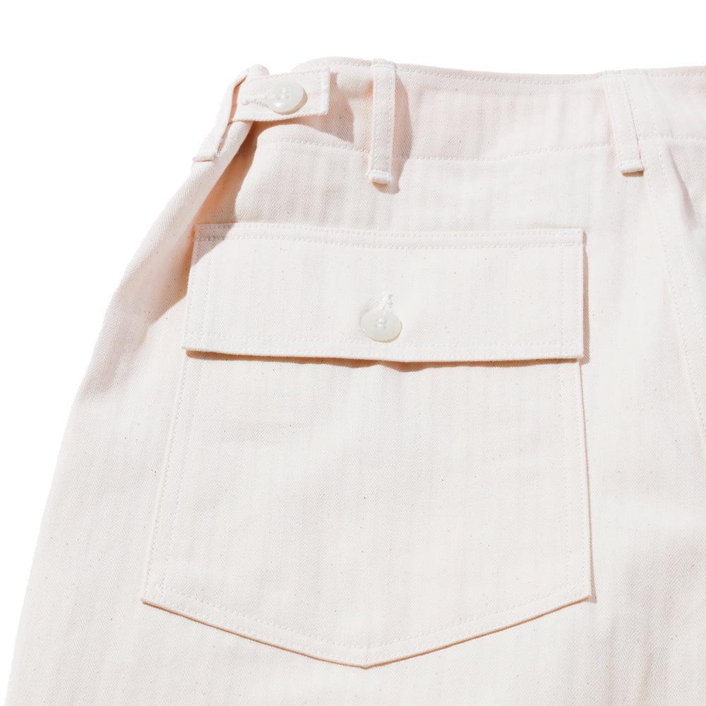 The Real McCoy's HBT Utility Trousers White-Trousers-Clutch Cafe