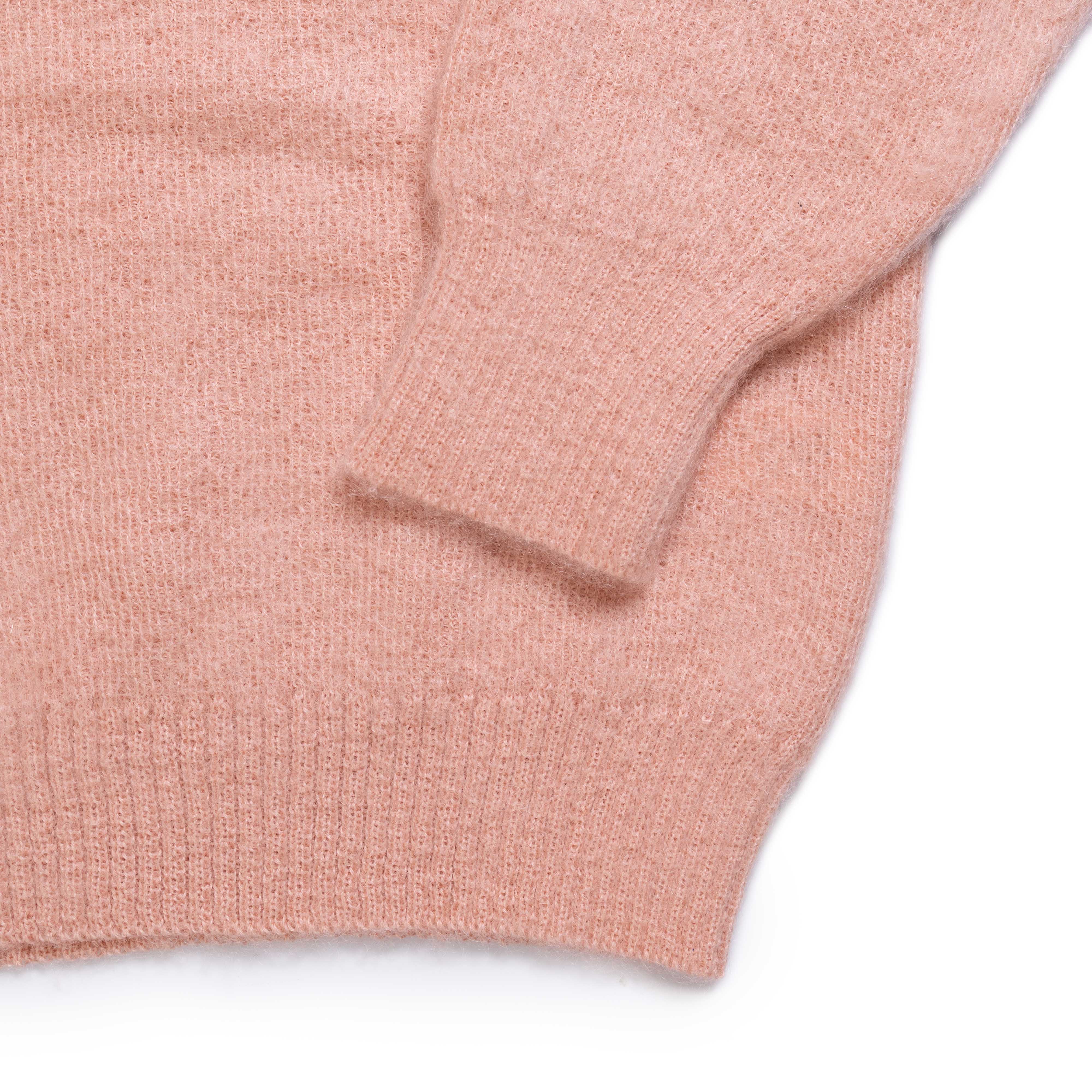 The Real McCoy's Joe McCoy V-Neck Mohair Sweater Flamingo-Knitwear-Clutch Cafe