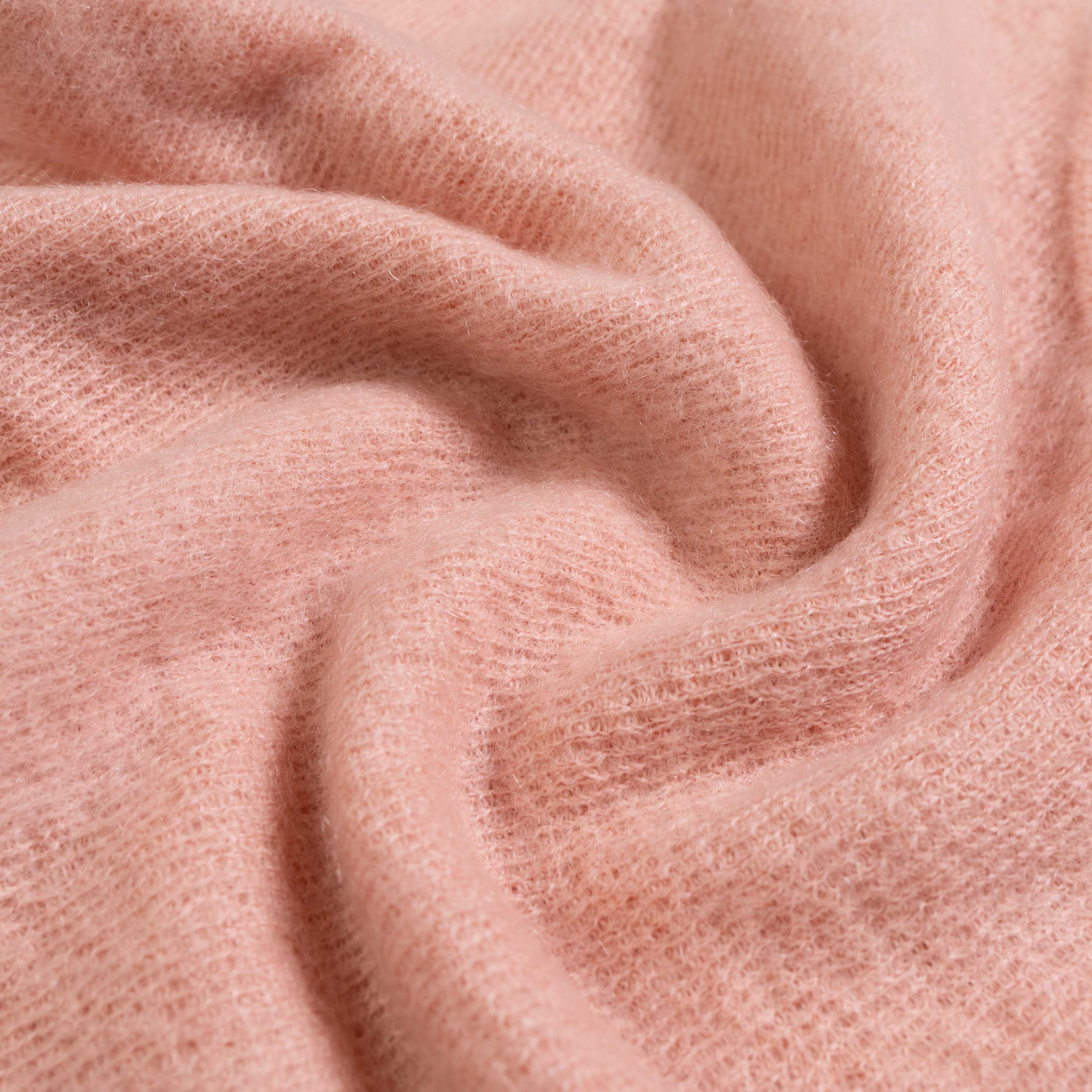 The Real McCoy's Joe McCoy V-Neck Mohair Sweater Flamingo-Knitwear-Clutch Cafe