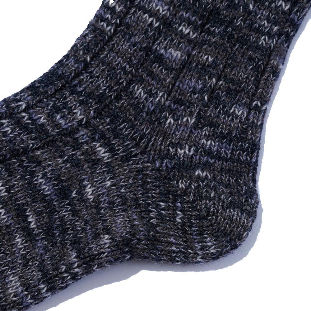 The Real McCoy's Outdoor 'Camp' Wool Socks Charcoal-Socks-Clutch Cafe