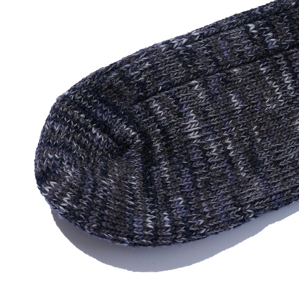 The Real McCoy's Outdoor 'Camp' Wool Socks Charcoal-Socks-Clutch Cafe