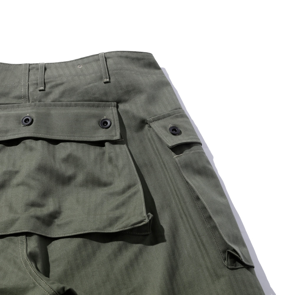 The Real McCoy's P-44 Utility Trousers Sage Green-Trousers-Clutch Cafe