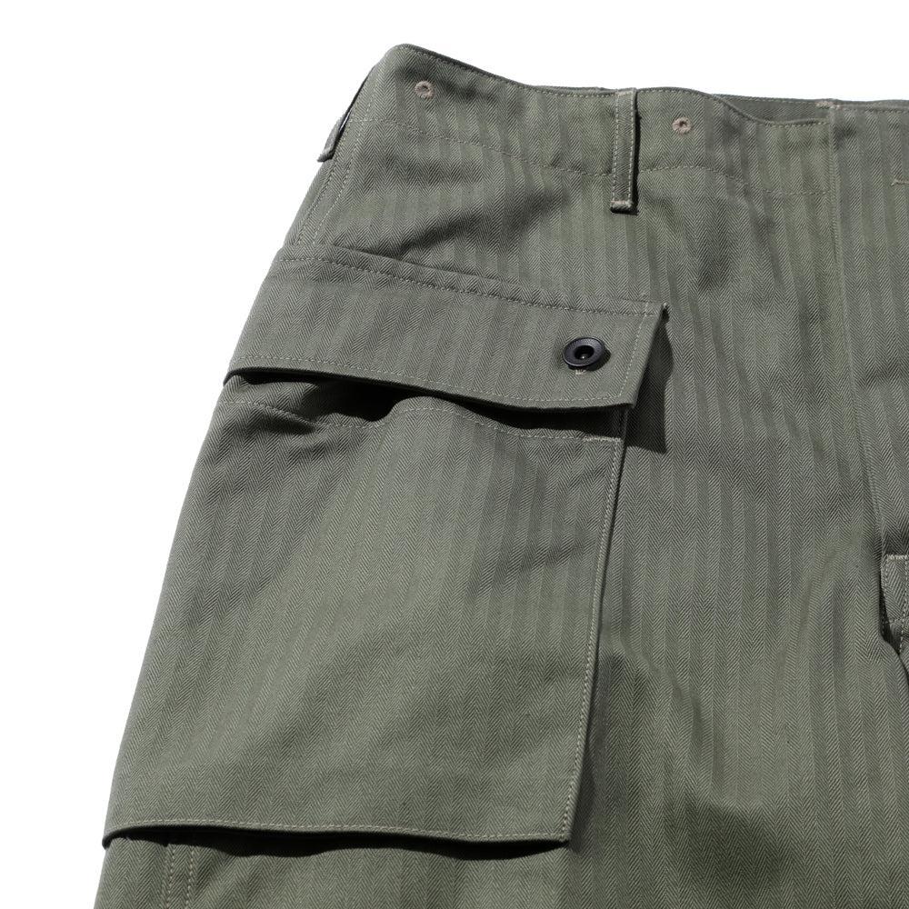 The Real McCoy's P-44 Utility Trousers Sage Green-Trousers-Clutch Cafe