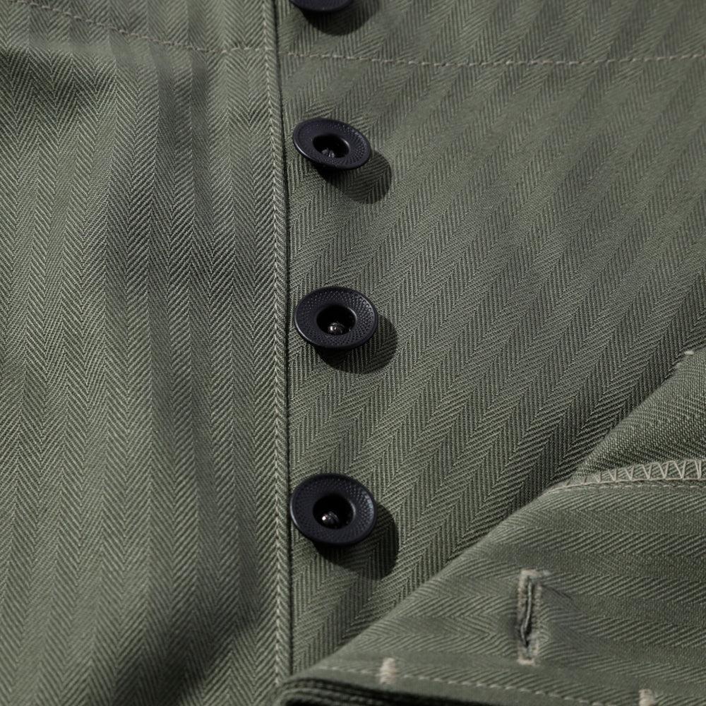 The Real McCoy's P-44 Utility Trousers Sage Green-Trousers-Clutch Cafe