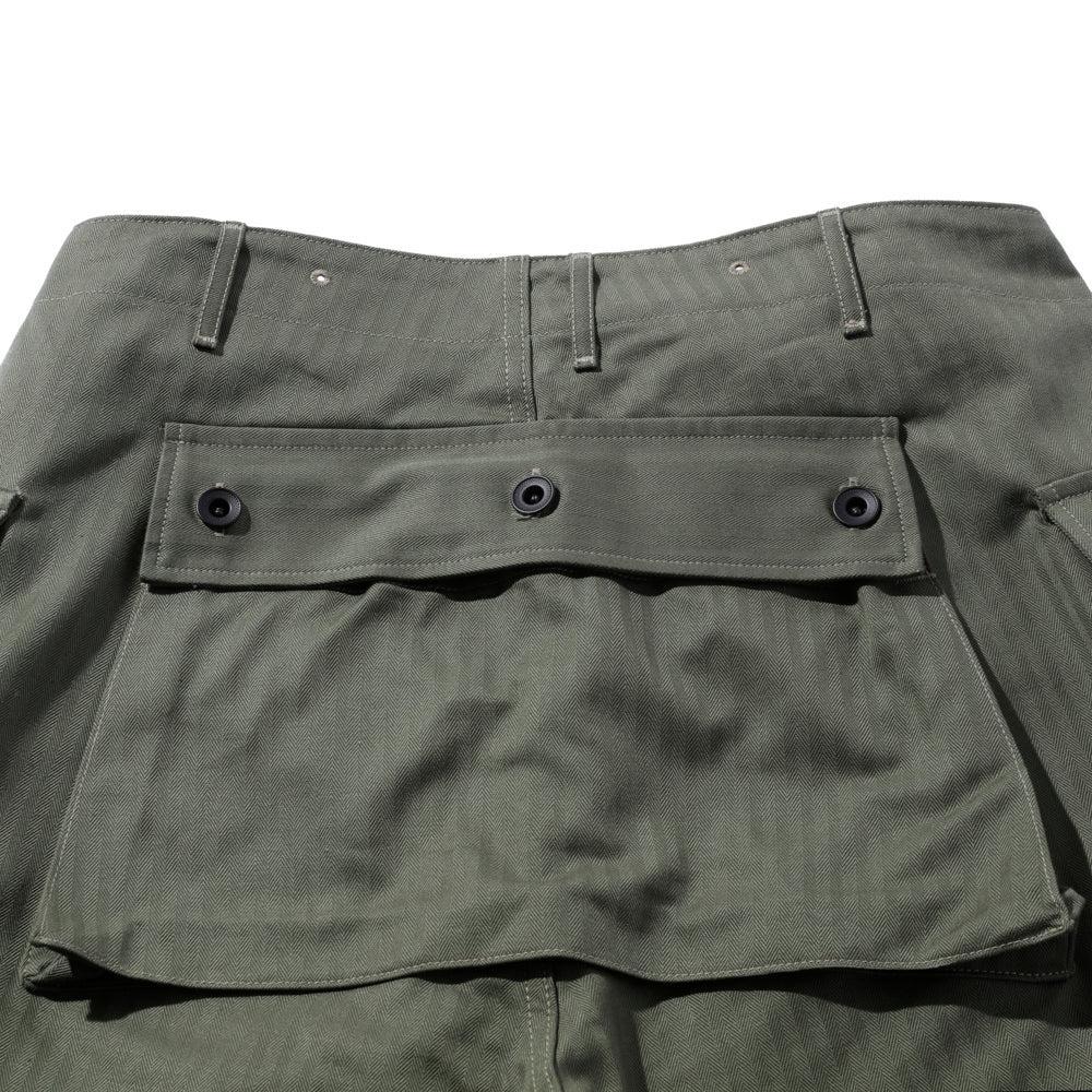 The Real McCoy's P-44 Utility Trousers Sage Green-Trousers-Clutch Cafe