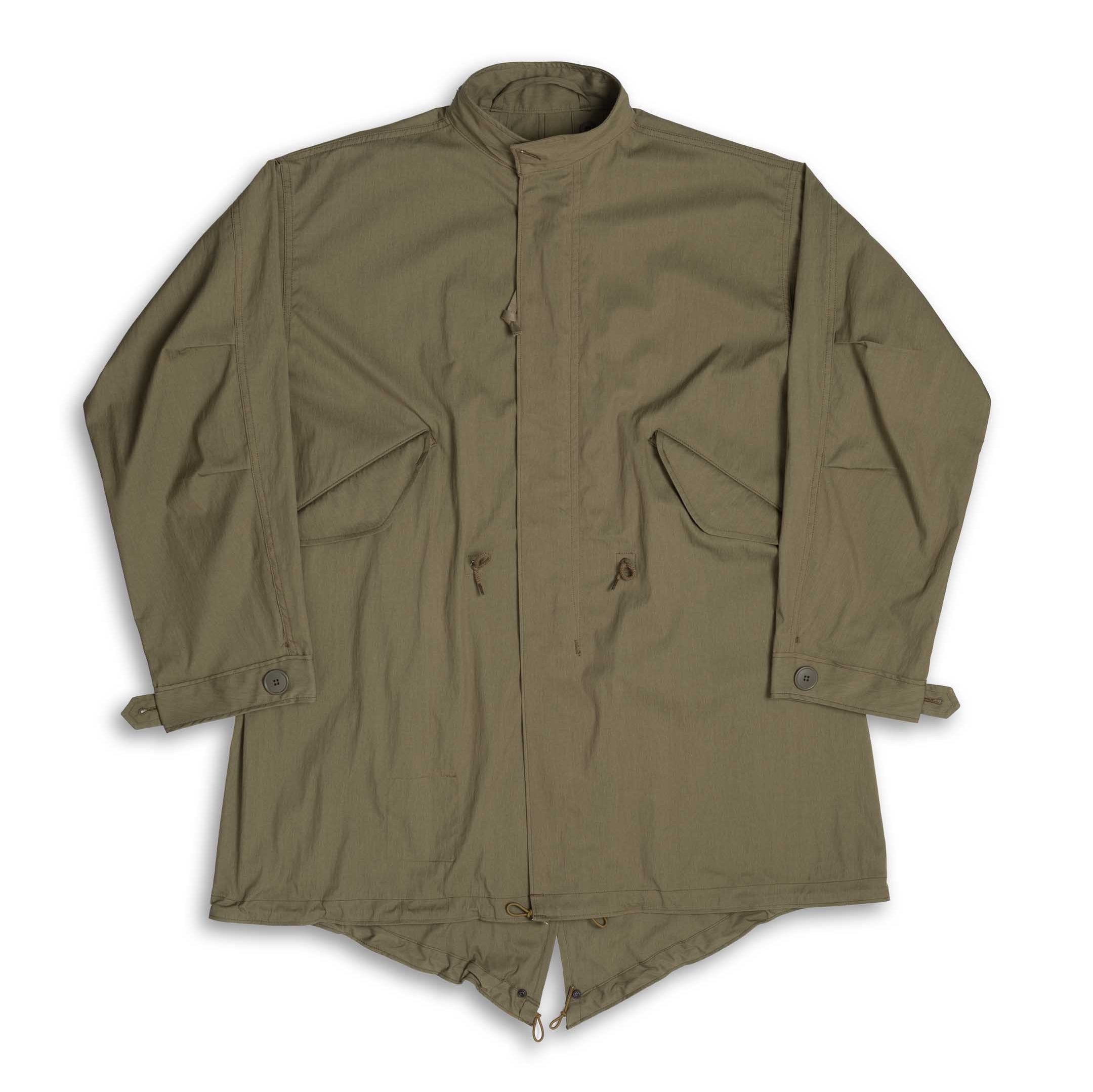 The Real McCoy's Parka, Man's M-65 Olive-Jacket-Clutch Cafe