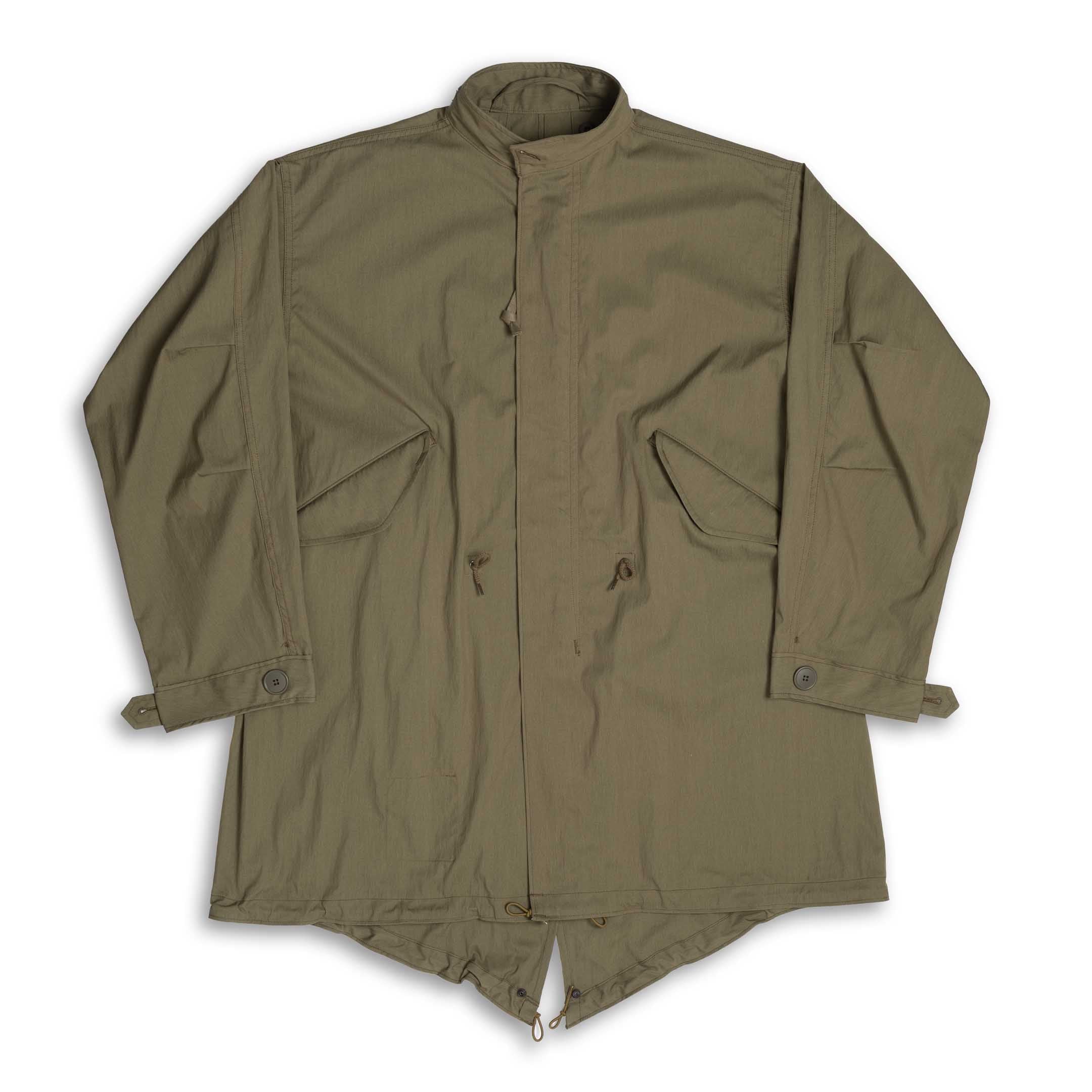The Real McCoy's Parka, Man's M-65 Olive-Jacket-Clutch Cafe