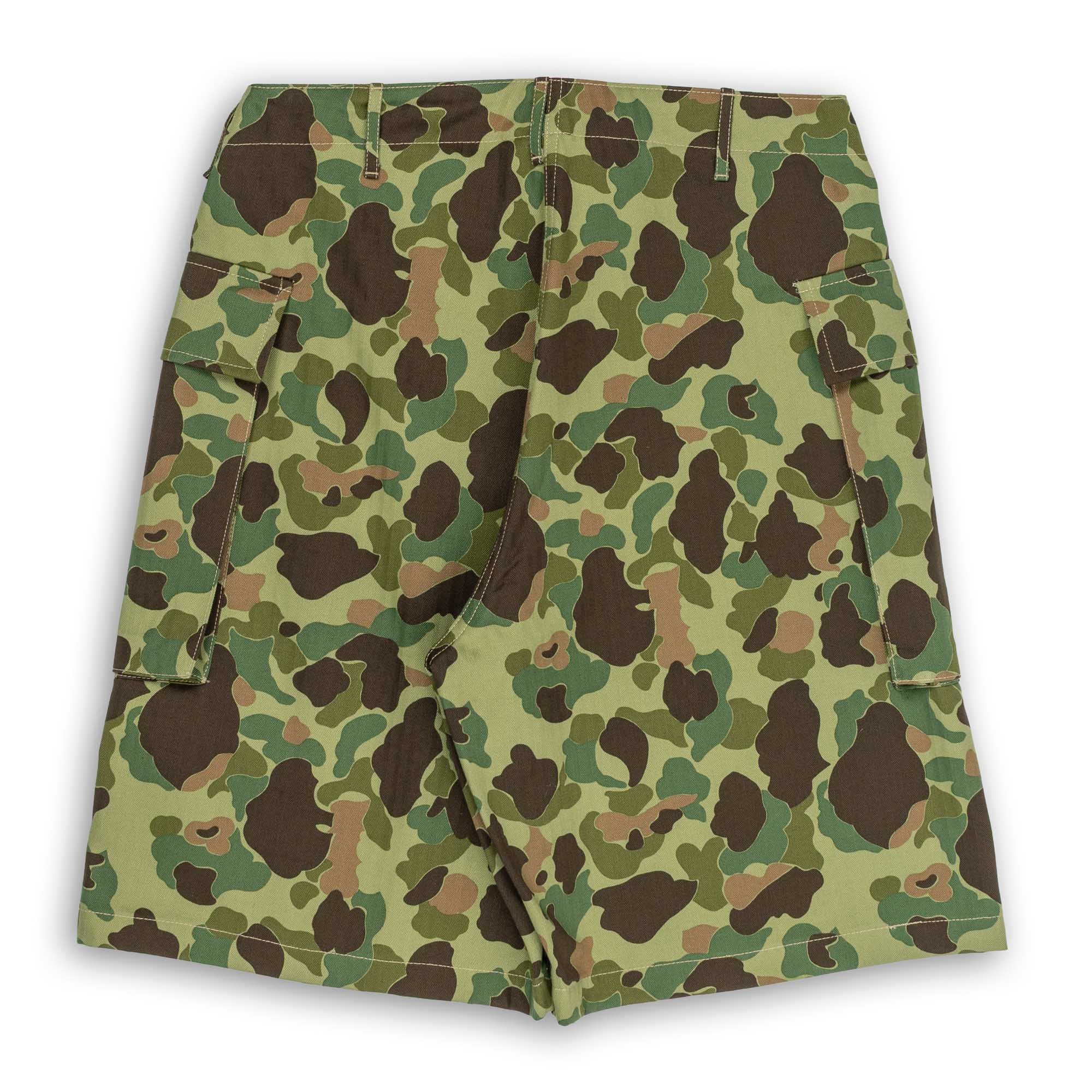 The Real McCoy's Reversible Frogskin Camouflage Shorts-Shorts-Clutch Cafe