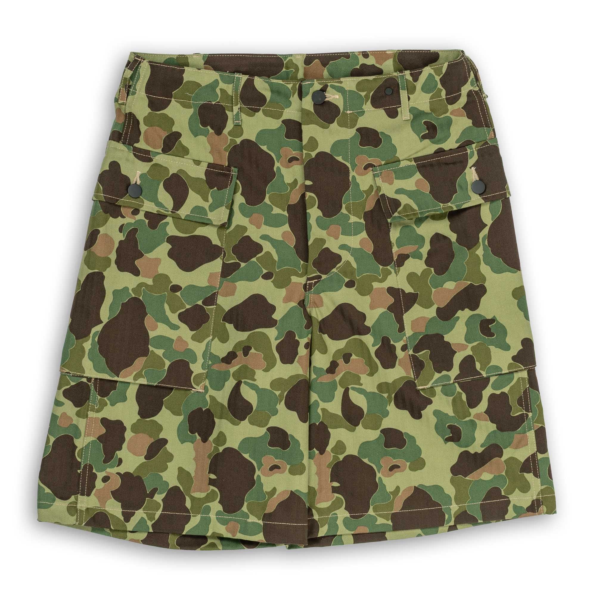The Real McCoy's Reversible Frogskin Camouflage Shorts-Shorts-Clutch Cafe