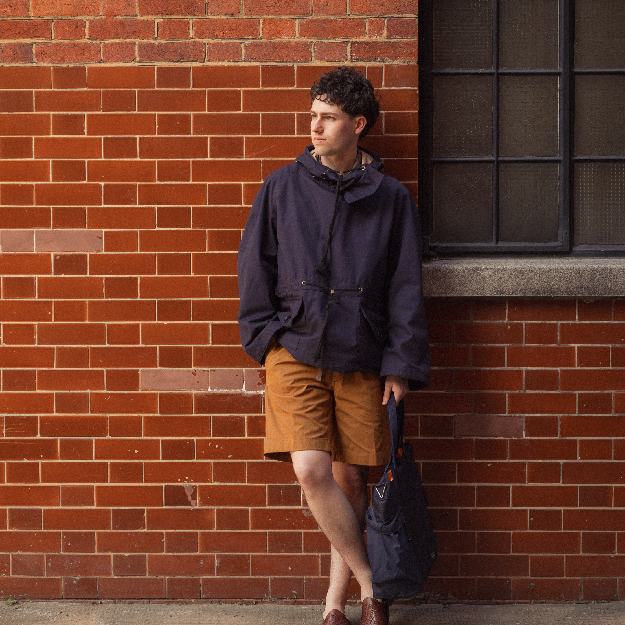 The Real McCoy's Royal Navy Windproof Deck Smock, 1st Pattern Navy-Jacket-Clutch Cafe
