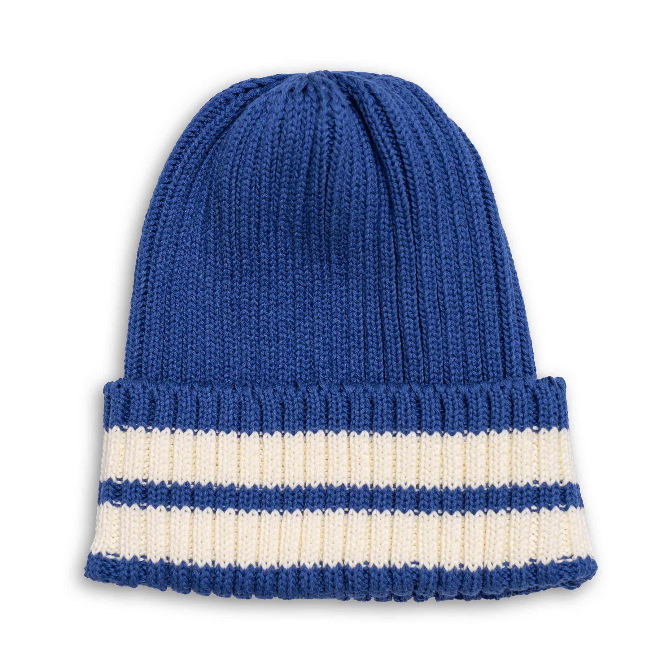 The Real McCoy's Striped Cotton Knit Cap Blue-Hat-Clutch Cafe