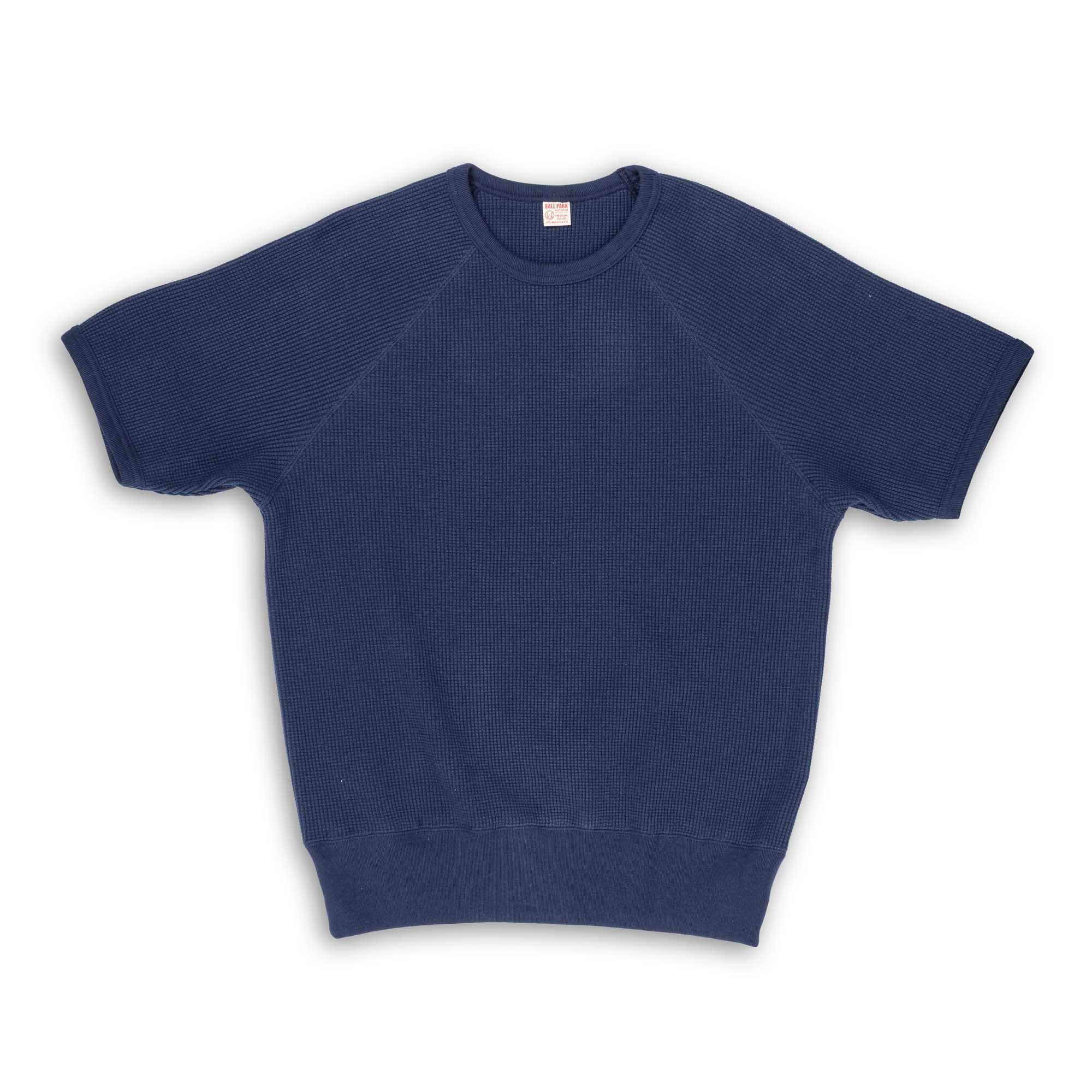 The Real McCoy's Summer Thermal Tee Navy-T-shirt-Clutch Cafe